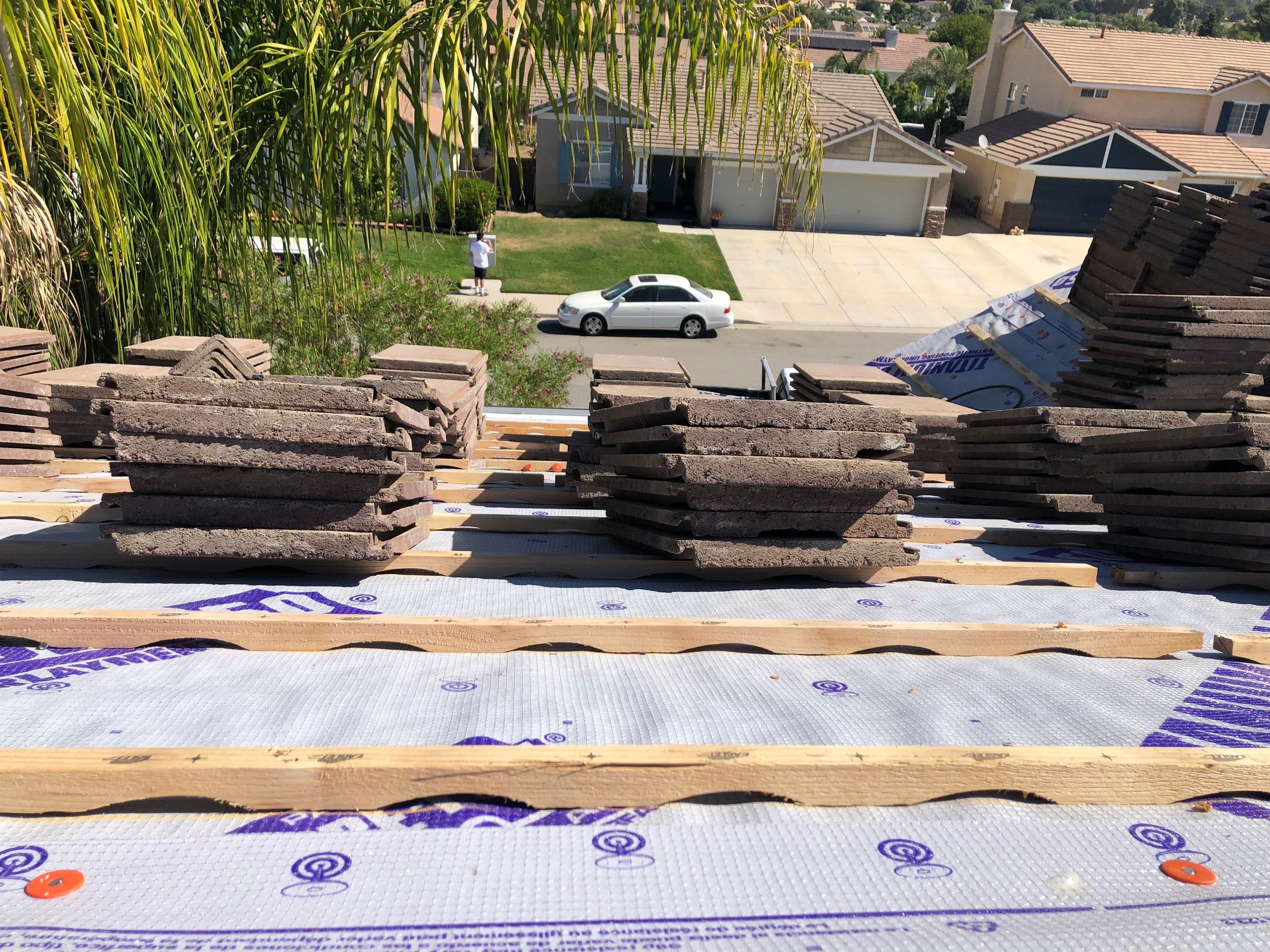 Wildomar, CA | Concrete Tile Lift & Lay Eagle Arched Battens by Zenith Roofing Services