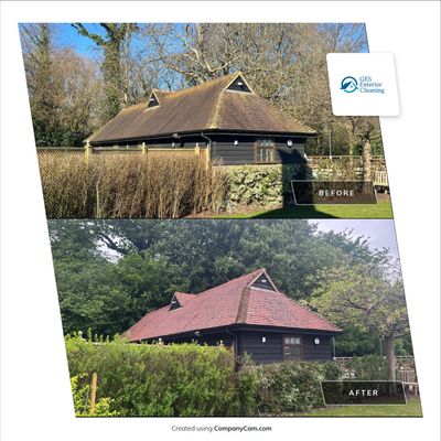 Roof Clean - Patio Clean using 18inch Whirlaway FSC