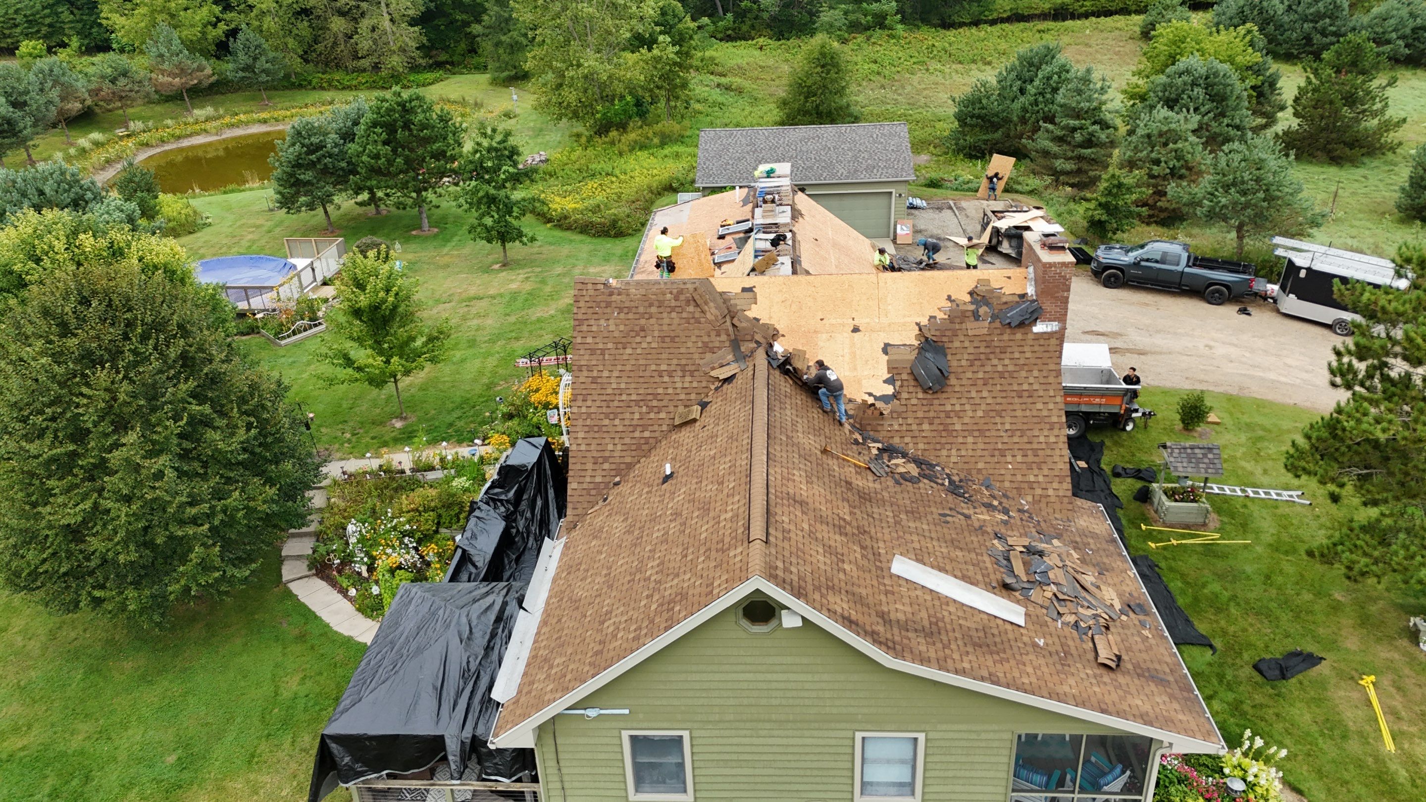 New Roof Installation  by 42 North Construction, LLC.