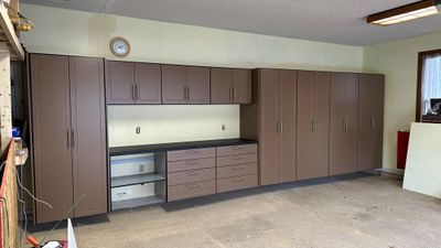Larry H gets a whole wall of new garage cabinets