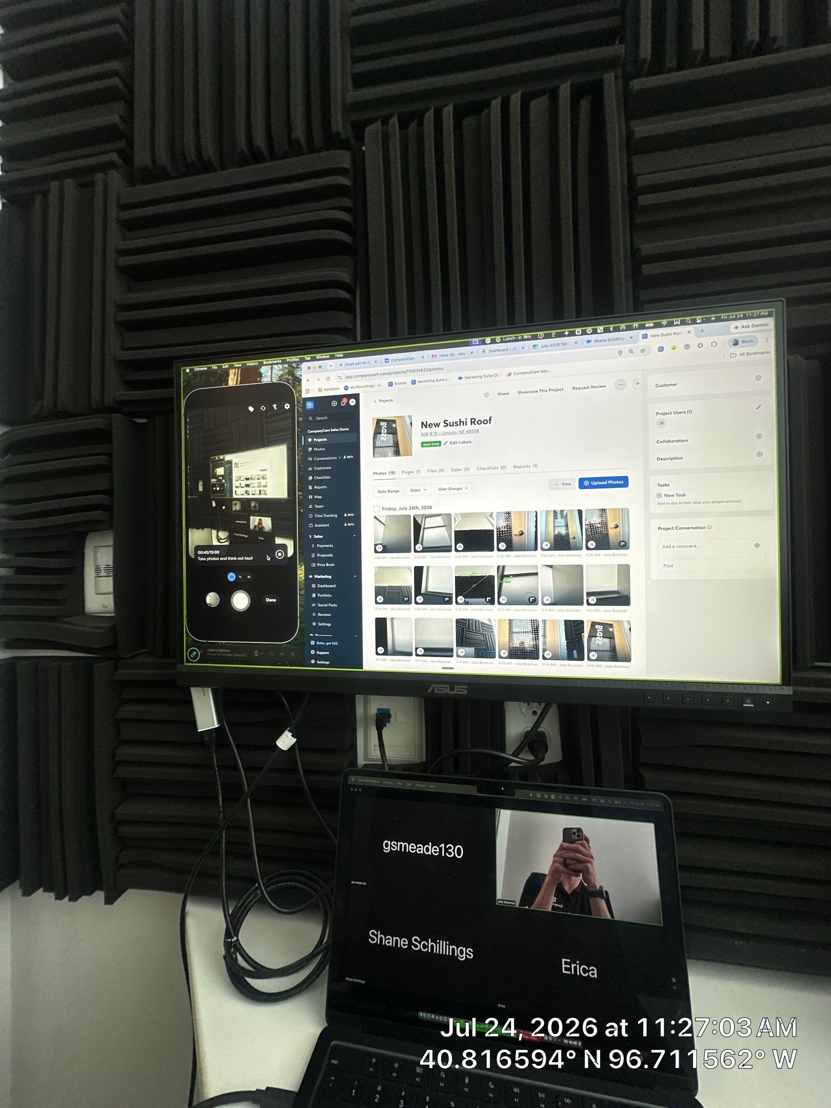 Commercial Office Soundproofing and Privacy Film Installation in Lincoln by CompanyCam Sales Demo