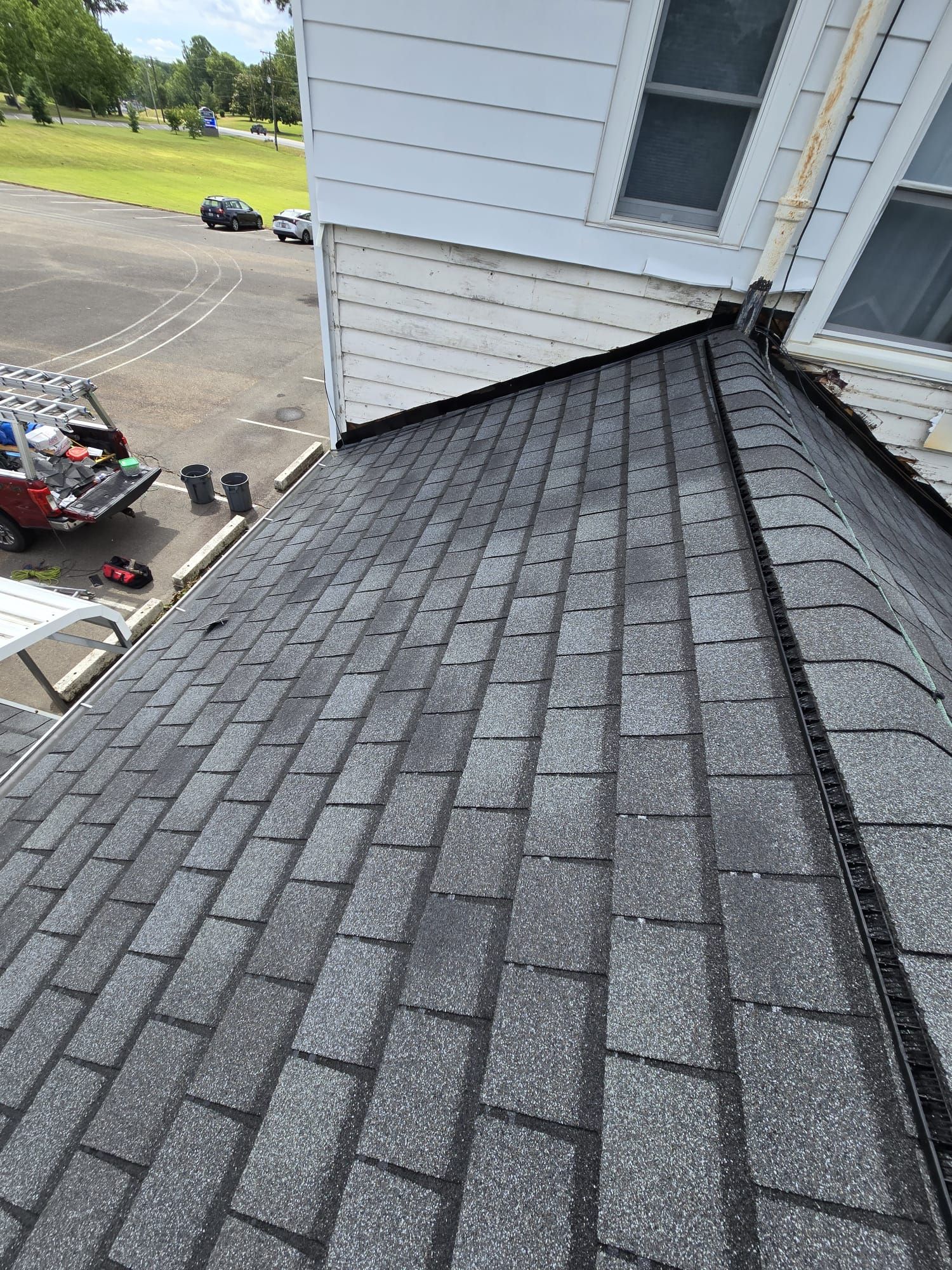 Church Roof Installation using GAF Slateline by ExteriorPros