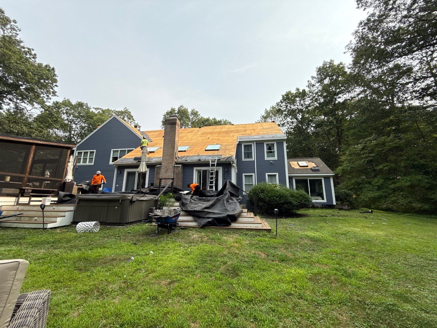 Solar-Ready Roof Replacement with GAF Pewter Gray Shingles & VELUX Skylights by Sensible Home Solutions