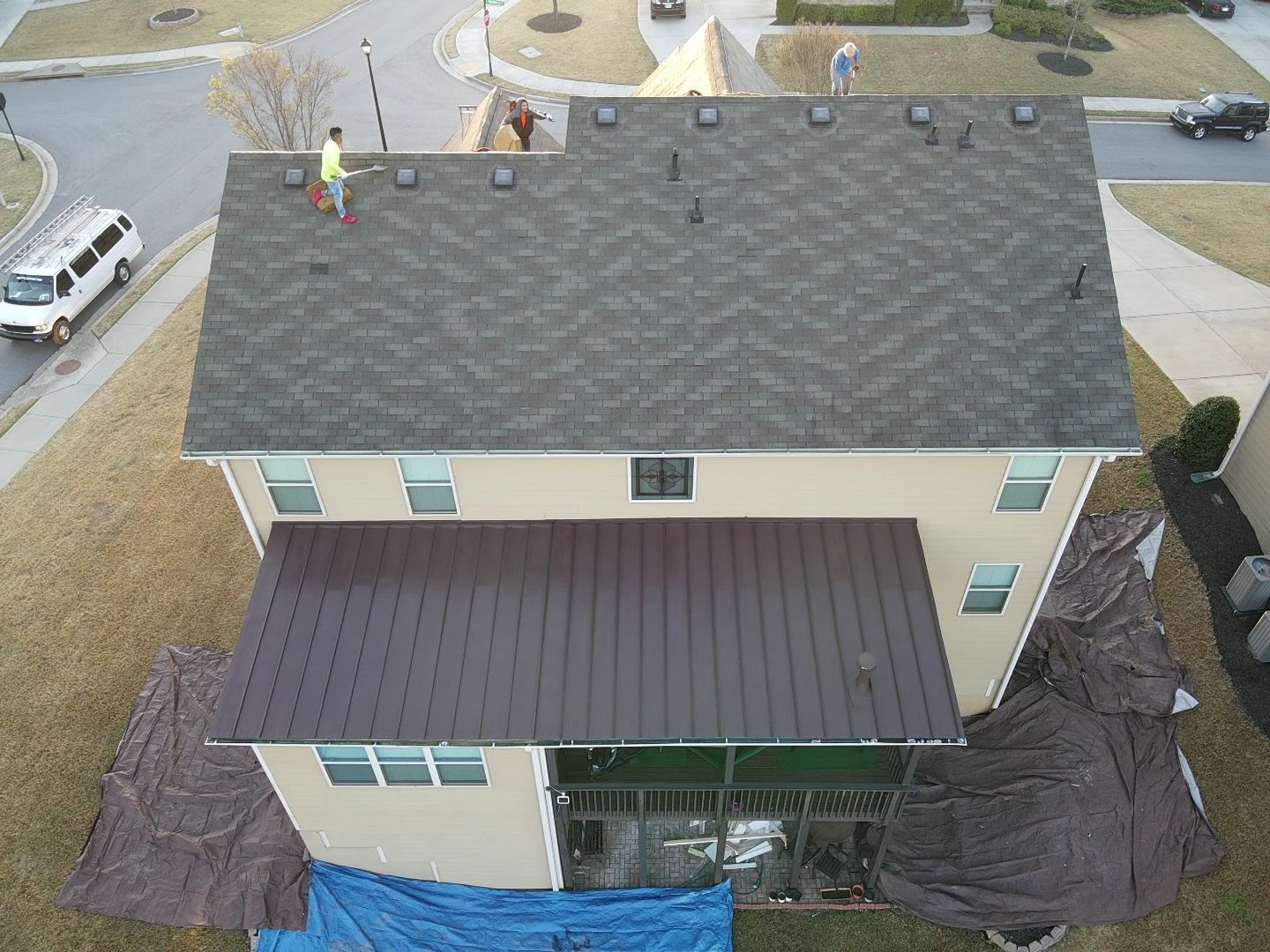 Residential Roofing Installation using Owens Corning by Inspector Roofing and Restoration