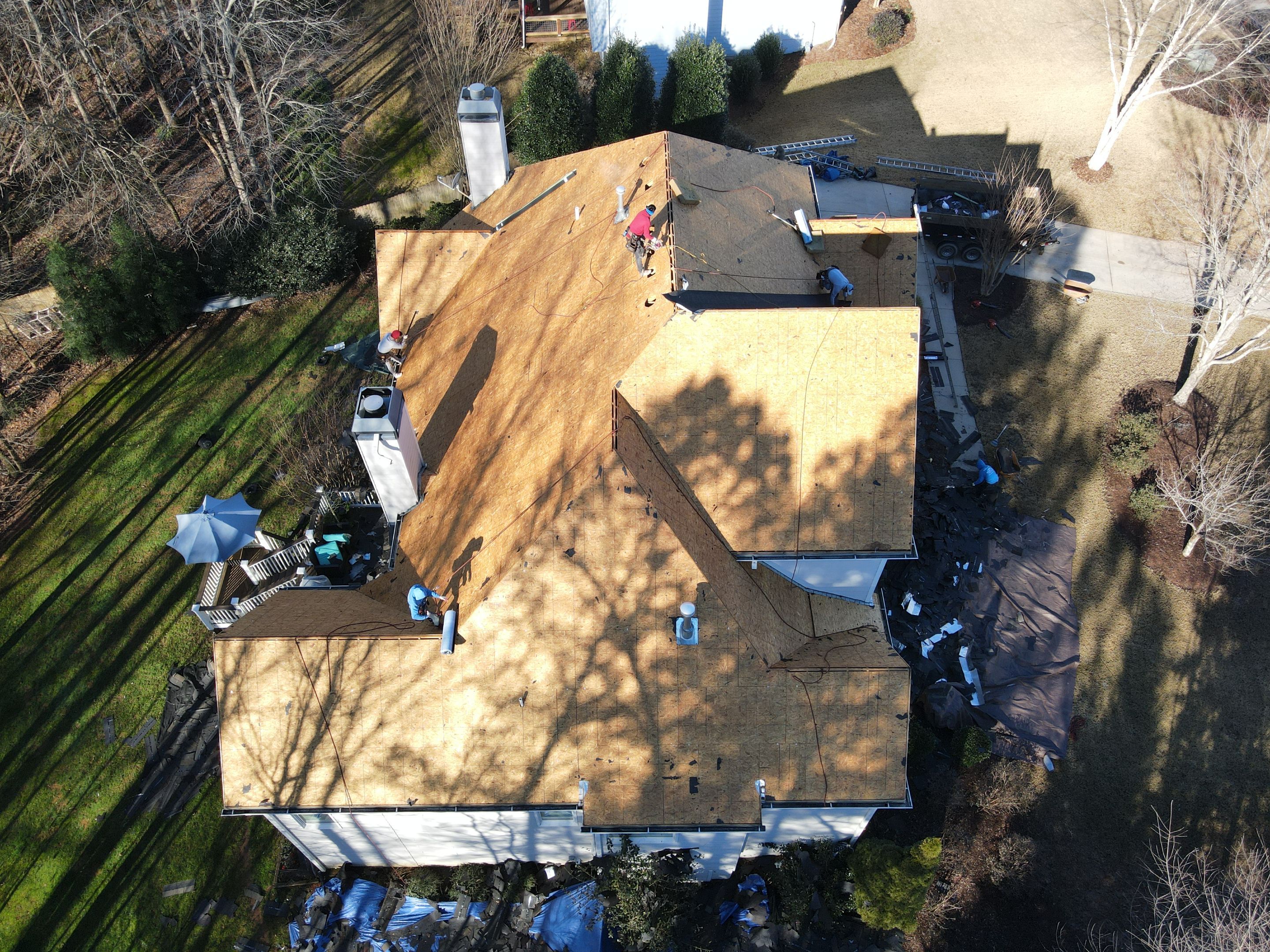 Residential Roofing Installation using Owens Corning by Inspector Roofing and Restoration