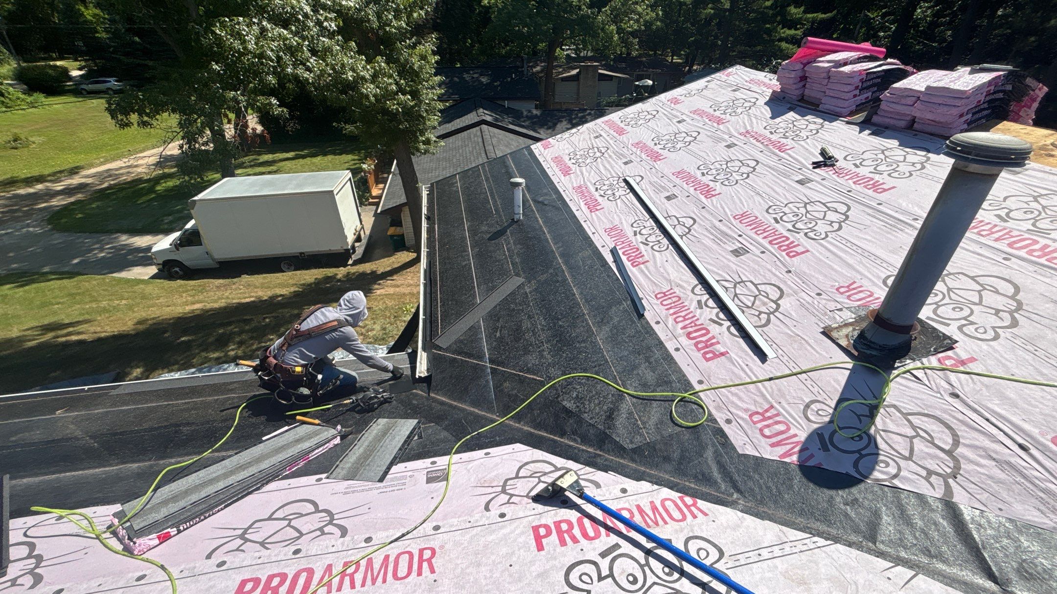 Roof Replacement using Owens Corning Williamsburg Grey by 180 Contractors