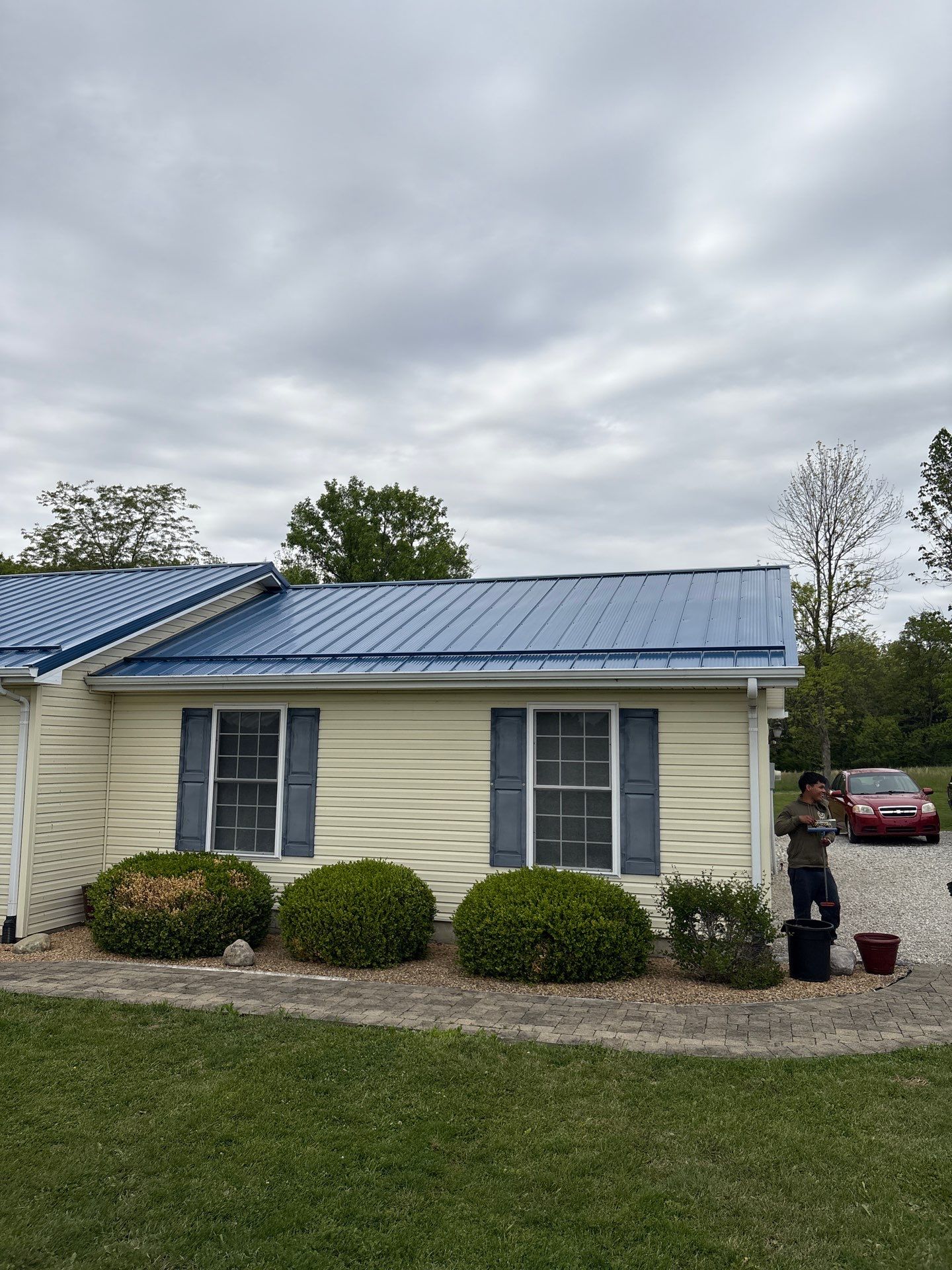 M Panel Metal Roofing - Gallery Blue by Hoel Roofing & Remodeling