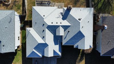 Residential Roofing Install - Atlas Pinnacle Pristine Shingles - Color Oyster Shell