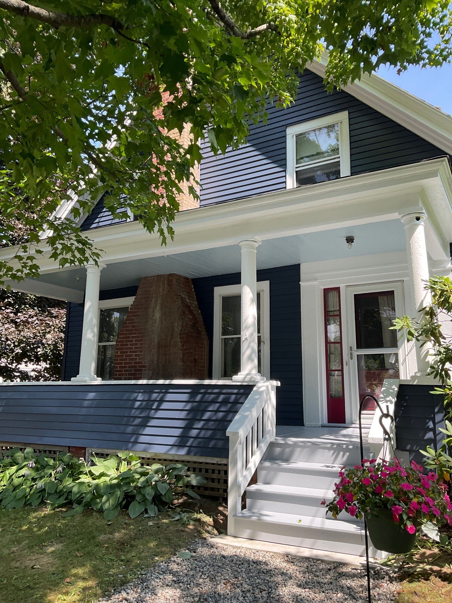 Full Exterior Residential Painting and Porch Refinishing in Augusta by Picture Perfect Pro Painting