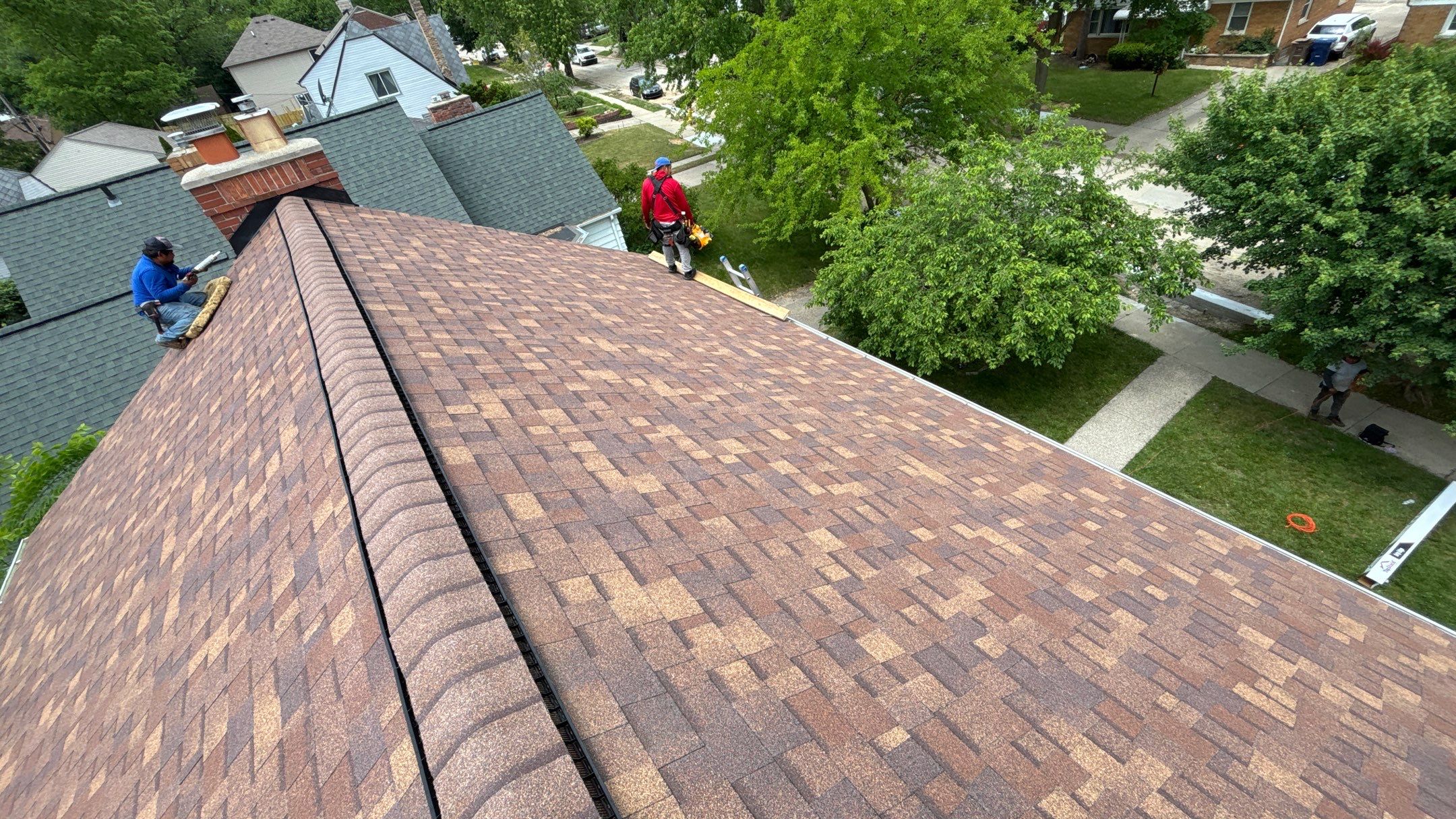 Roof Replacement using Owens Corning Desert Rose by 180 Contractors