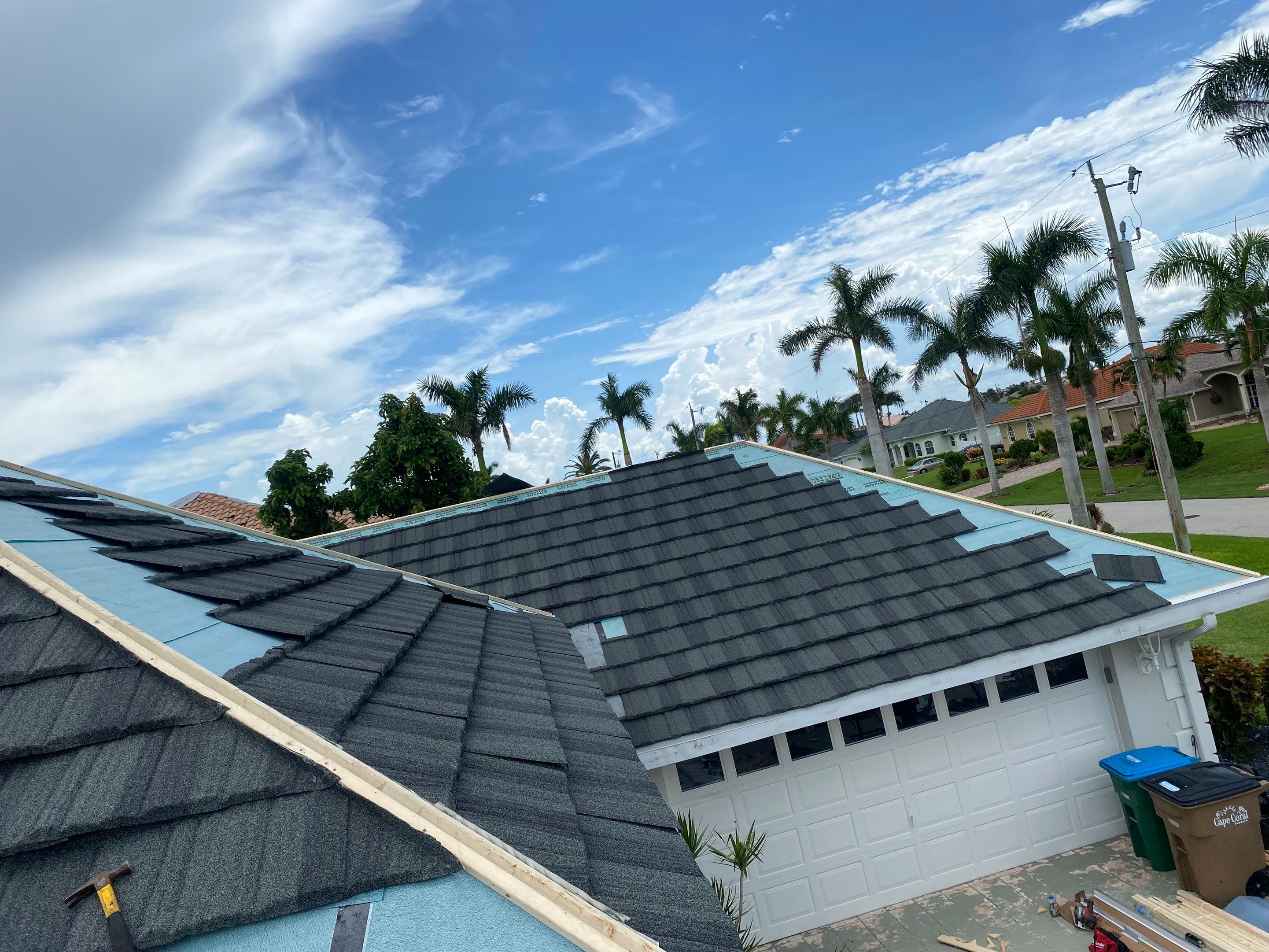 SW Cape Coral Stone Coated Steel Roof Installation by Four Peaks Roofing