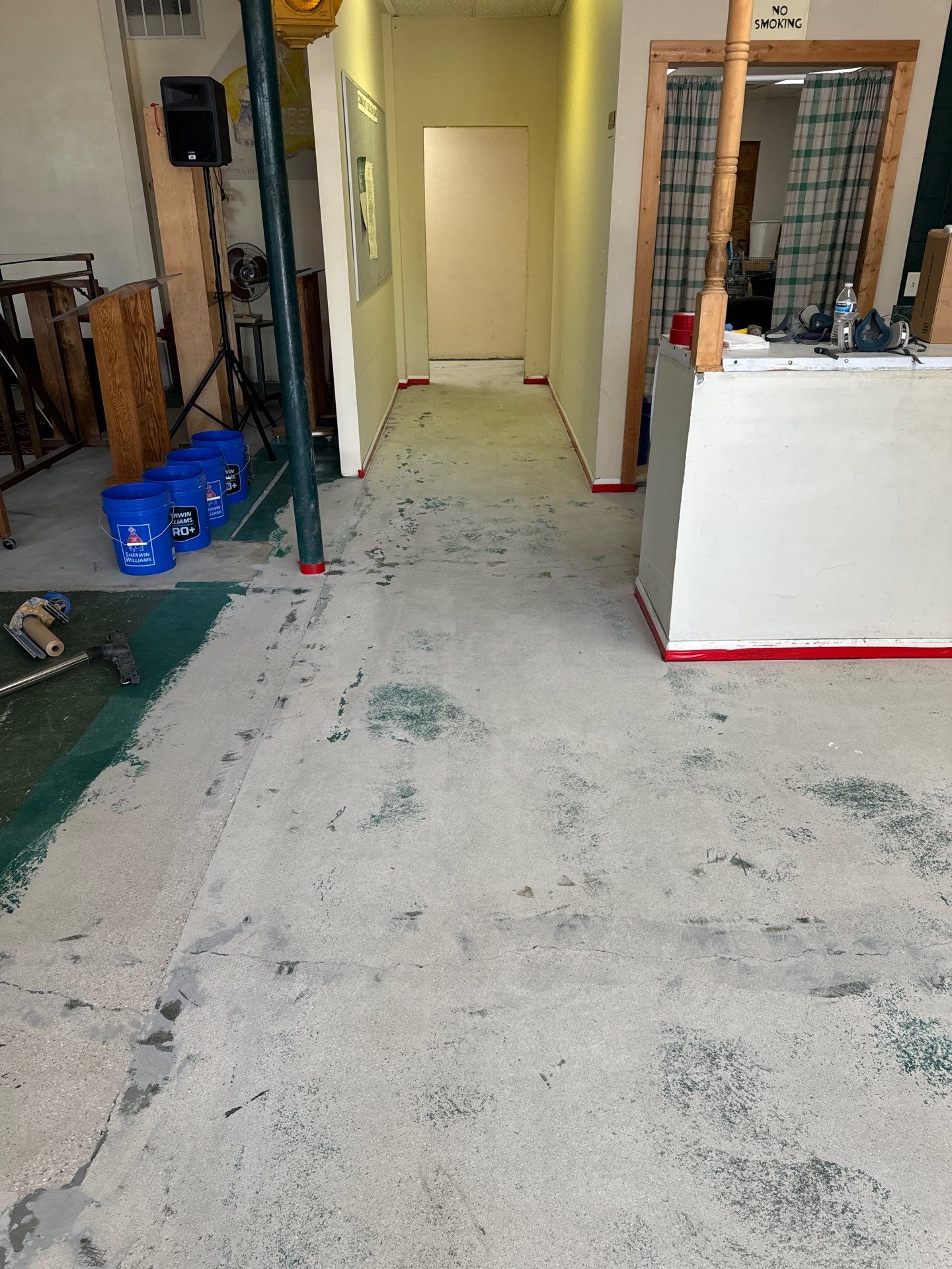 Exterior color change and Epoxy floor. by Gordon Painting