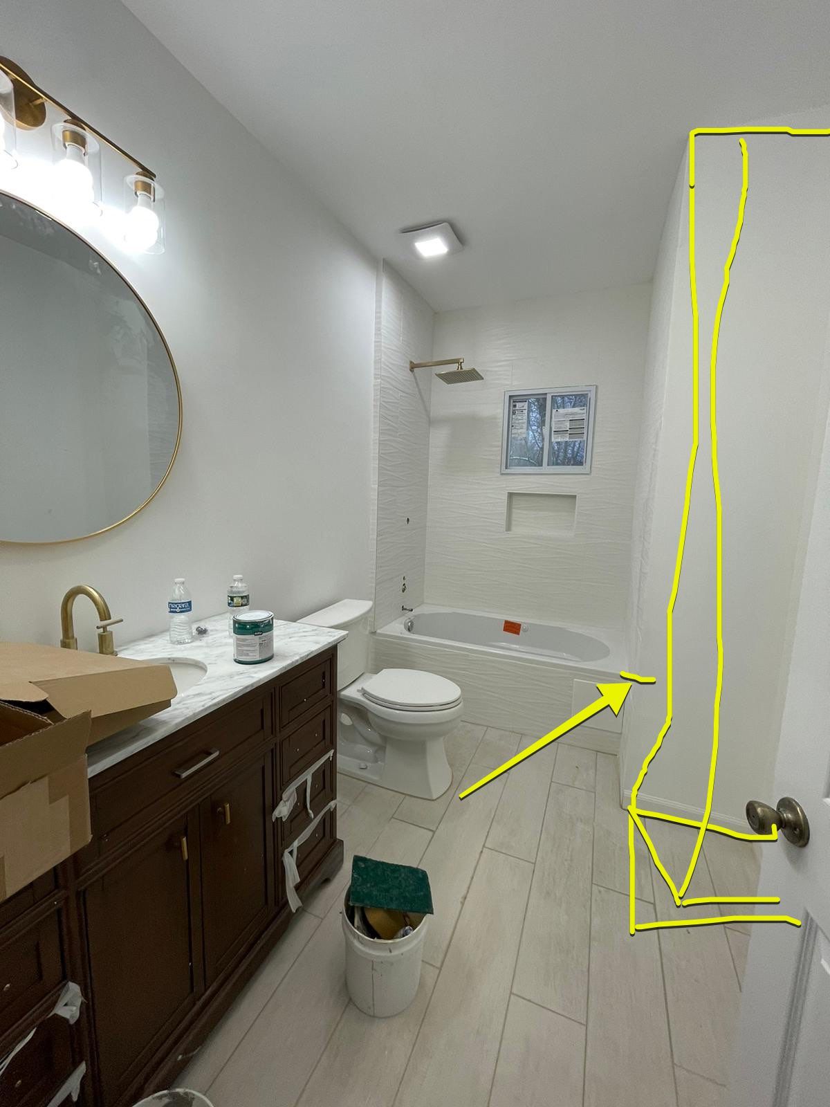 Bathroom Remodel using Tile by Home Concepts Construction