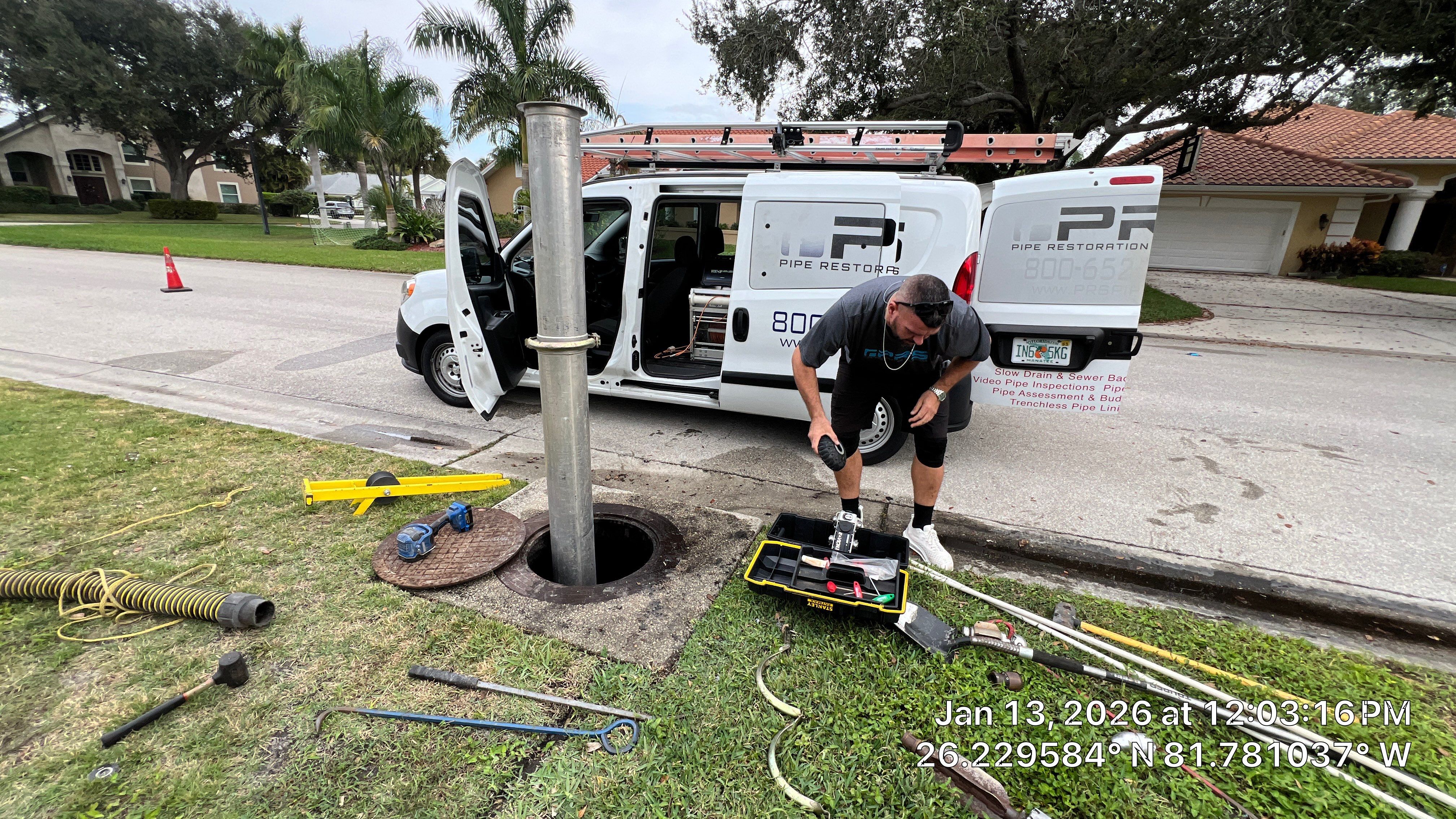 Naples Community Root Intrusion Investigation with P.R.S. by APS Power & Water