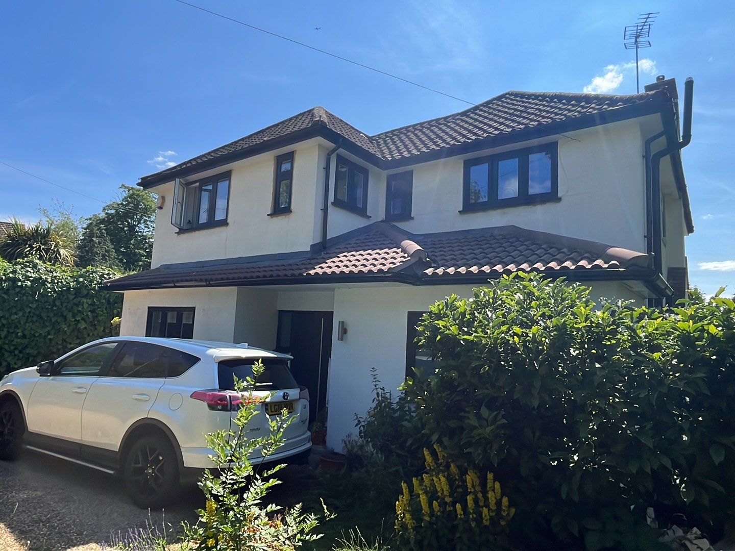 Roof Clean - Biocide Treatment using Honda 15lpm Low Pressure Washing Machine by Ges Exterior Cleaning ltd