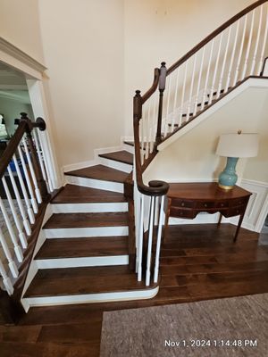 New Hardwood and Refinished Stairs 
