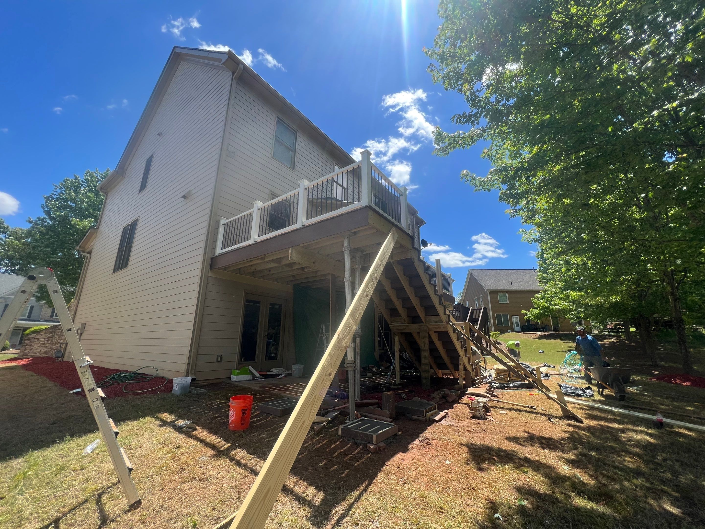 Custom Deck Replacement and Expansion with Composite Materials in Acworth by Swift Home Renovations