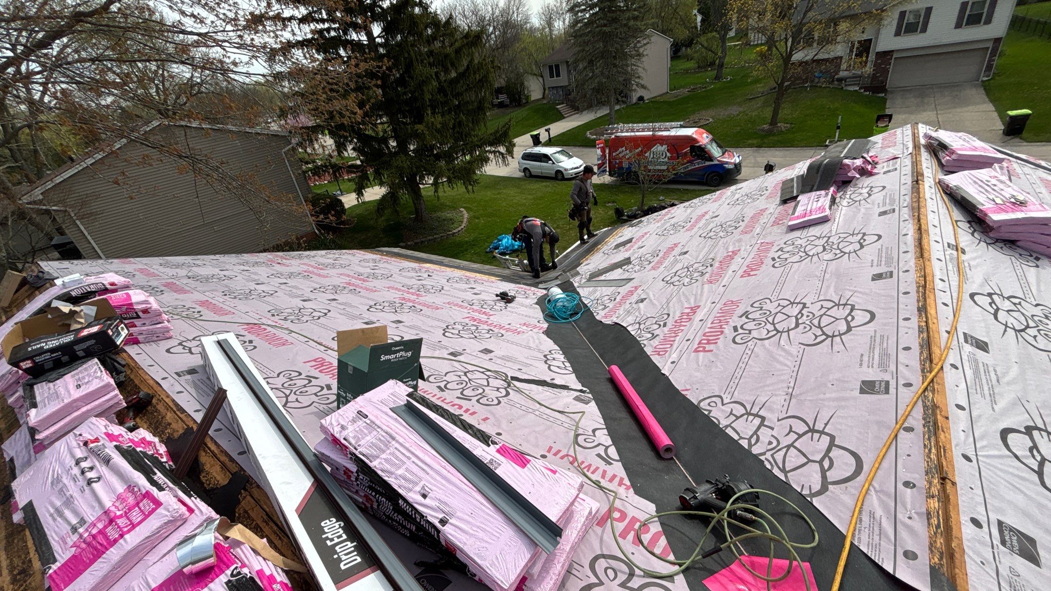 Roof Replacement using Owens Corning Driftwood by 180 Contractors