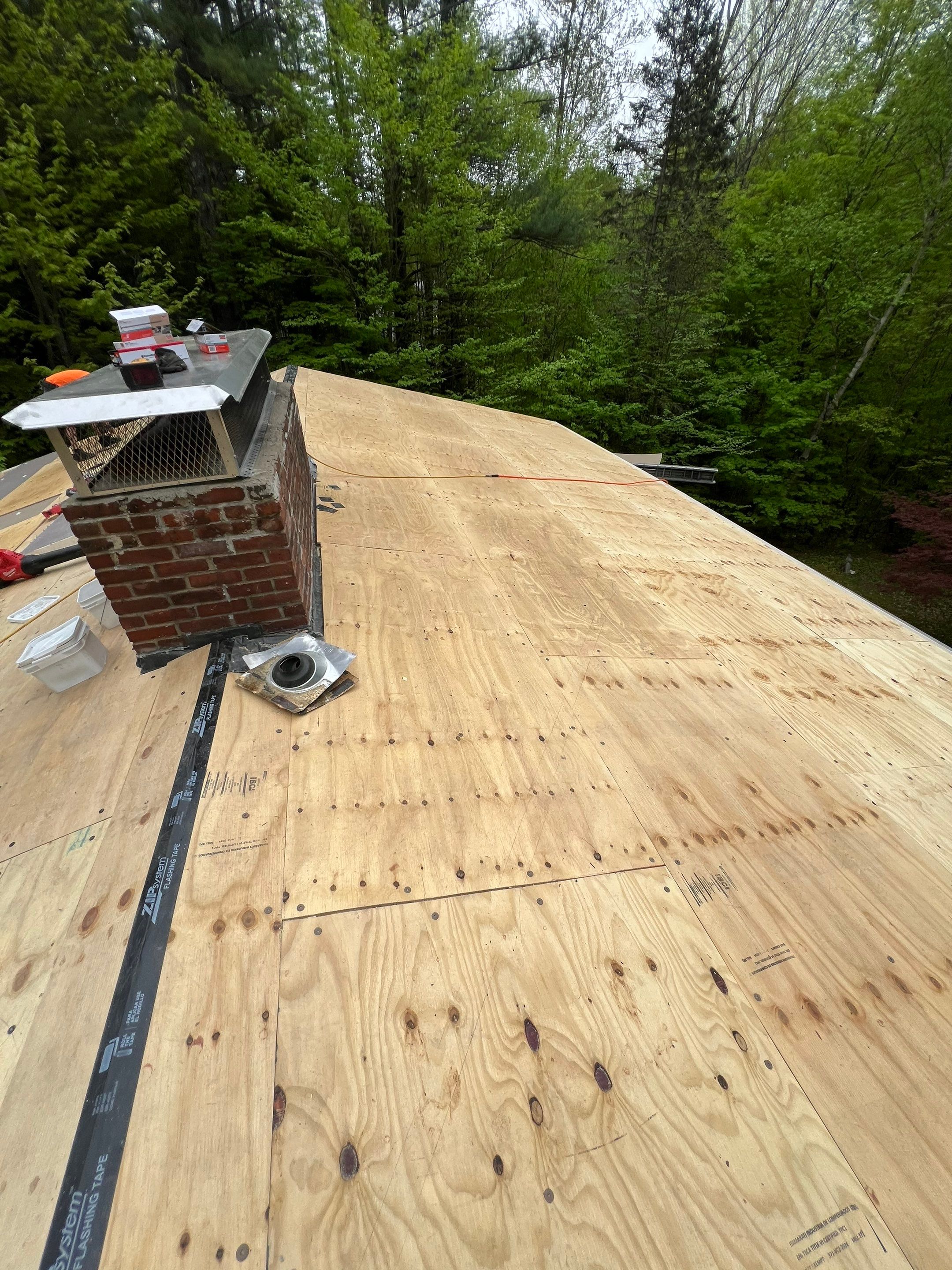 Warm Roof Install On a Deck Home by Tall pine roofing
