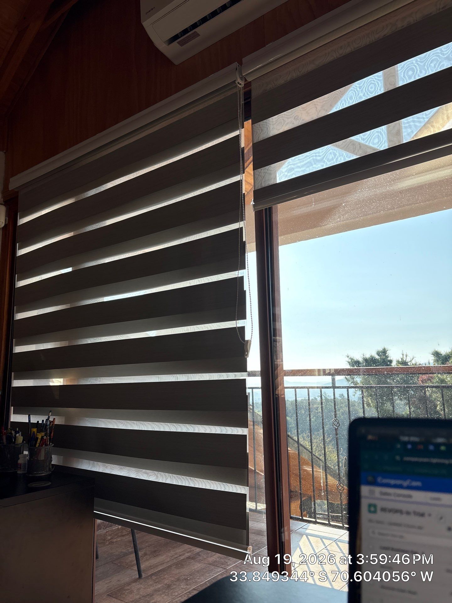 Custom Zebra Blind and Mini-Split AC Installation in Paine by CompanyCam Sales Demo