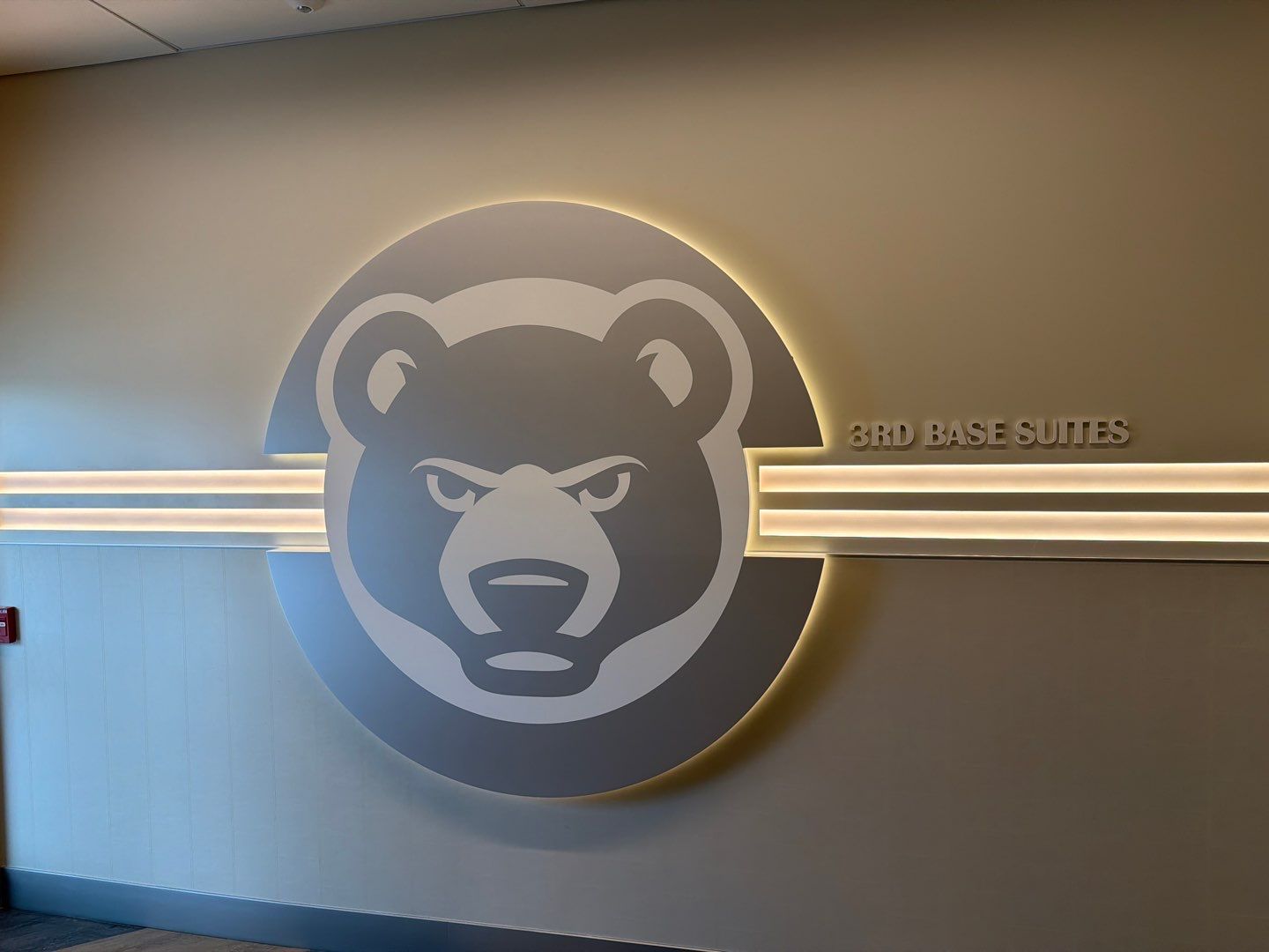South Bend Stadium Event Building and Premium Suite Signage Installation by Hayes Design co