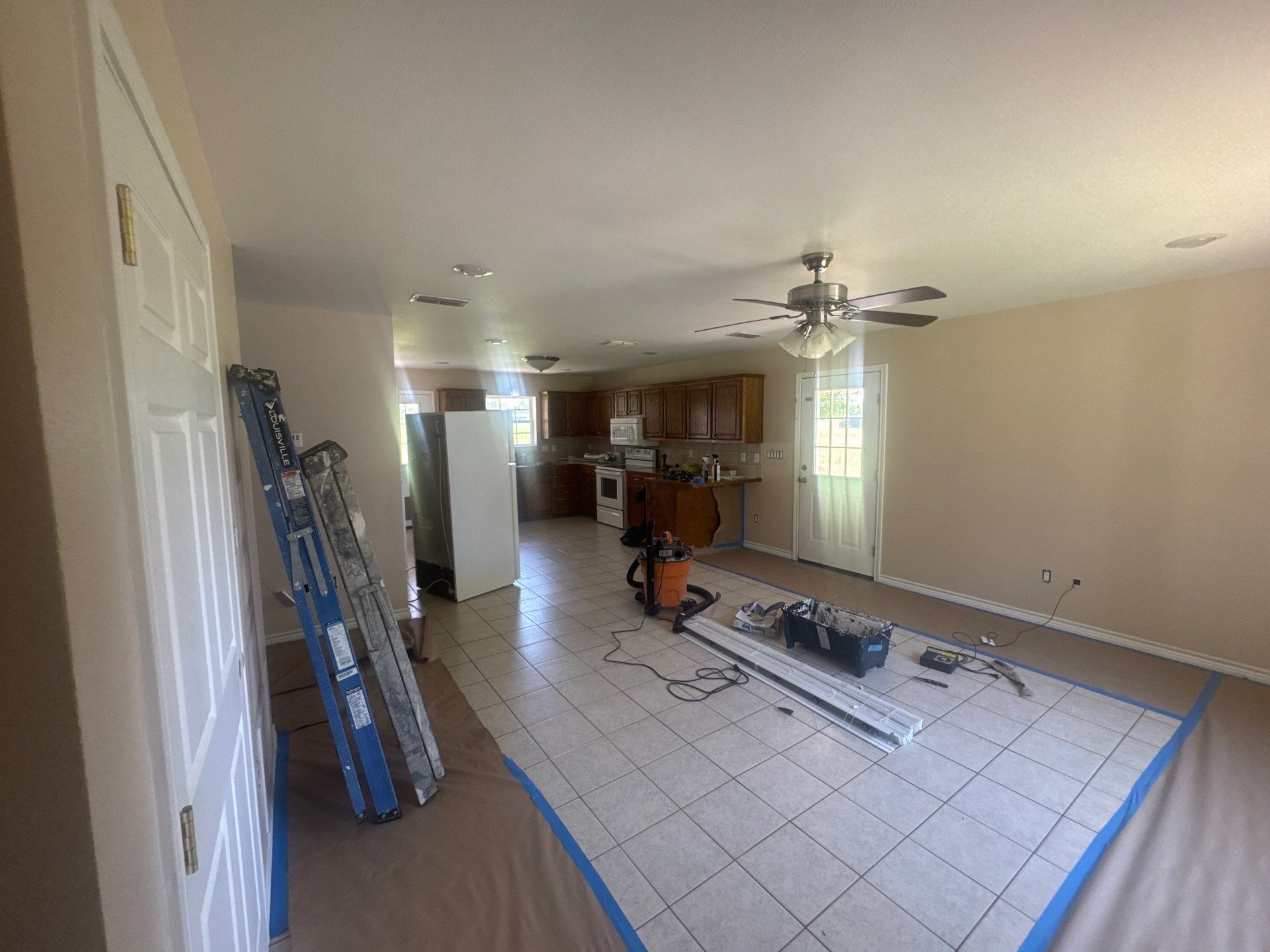 Interior & Exterior Painting in Van, TX | White to Light Blue Transformation by Quality Coats Painting