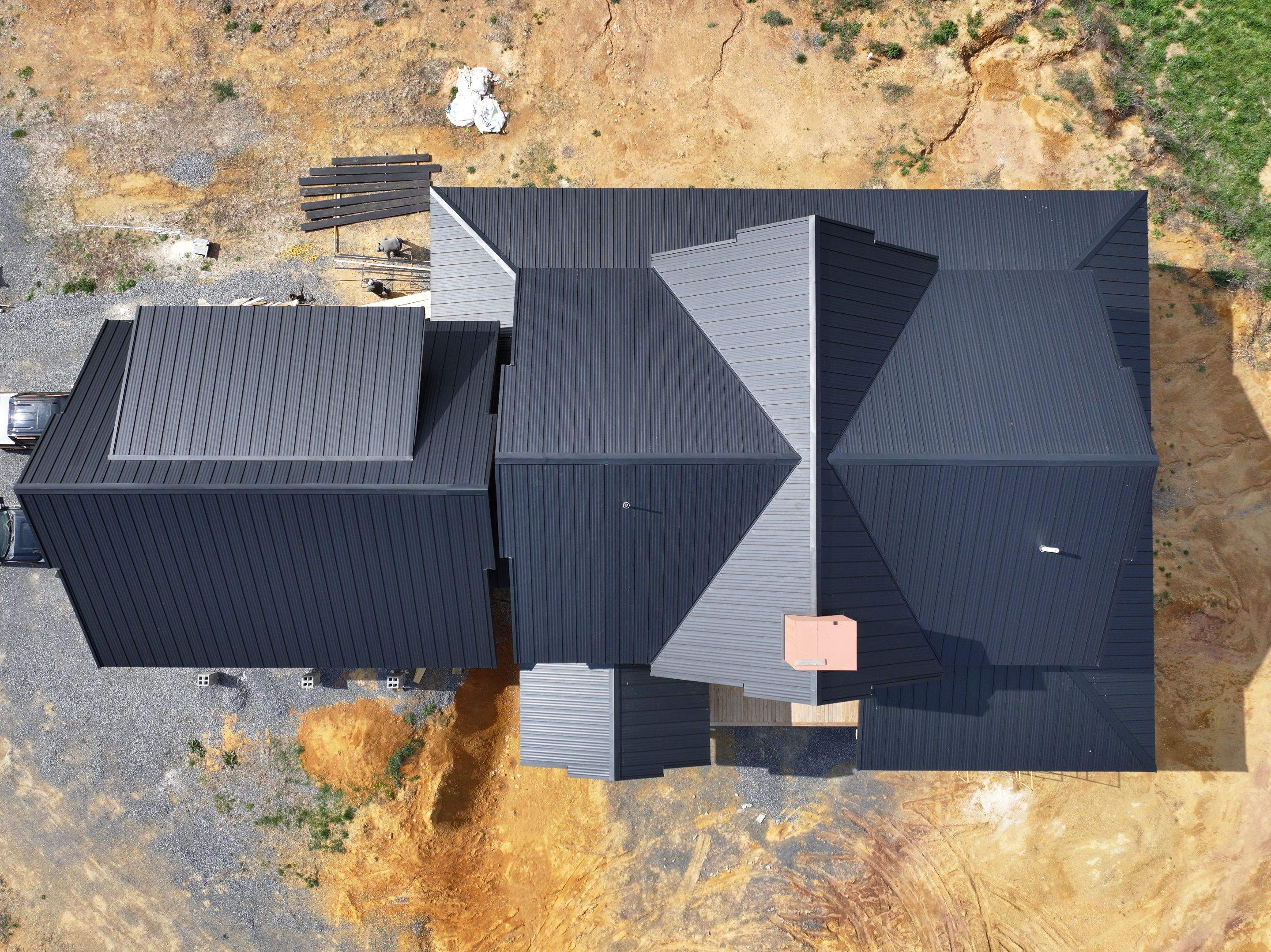 Black Frost Standing Seam by Omnia Roofing