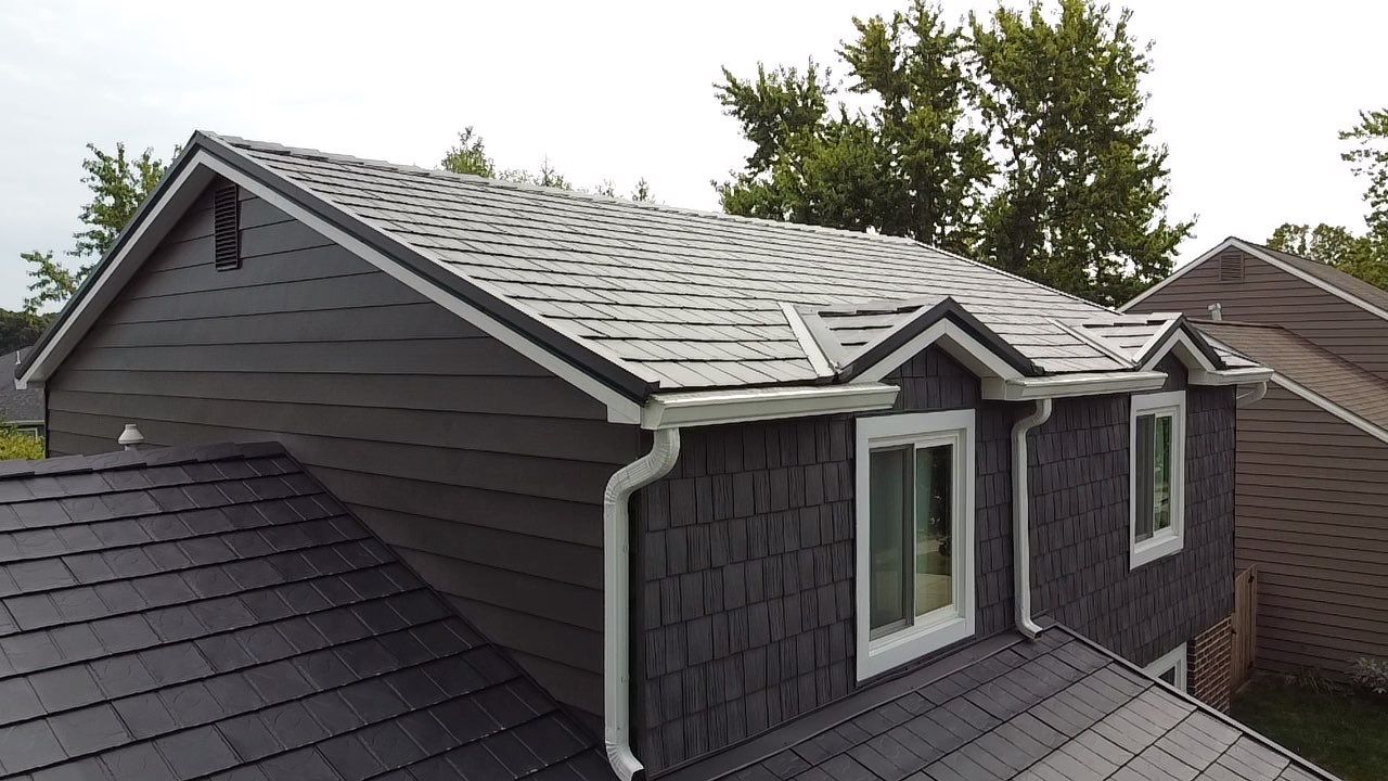 Full Exterior Home Transformation – Metal Slate Roof in Fort Wayne, IN by 4Ever Metal Roofing