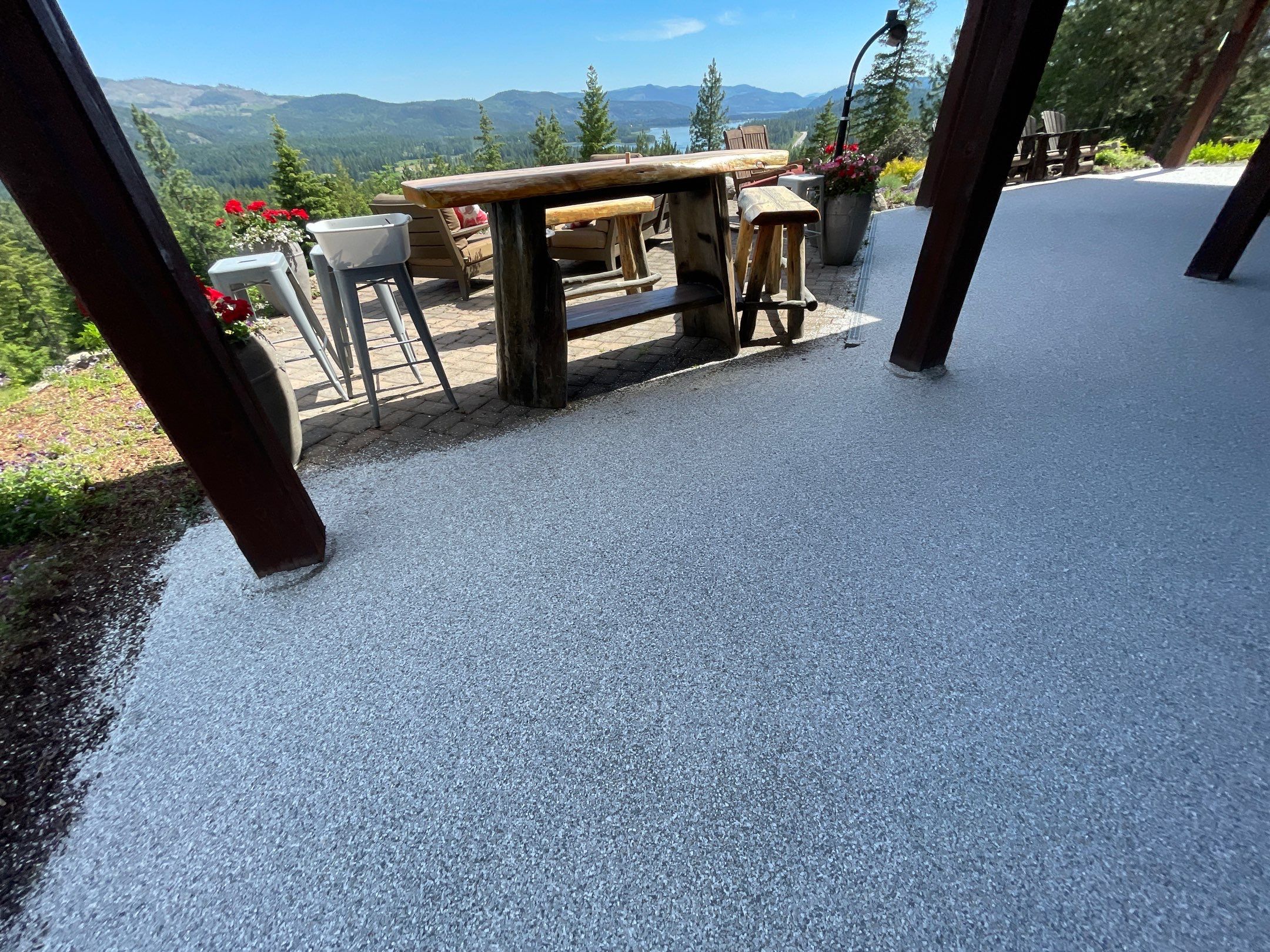 Patio Transformation using Mt Everest by Croc Coatings, LLC