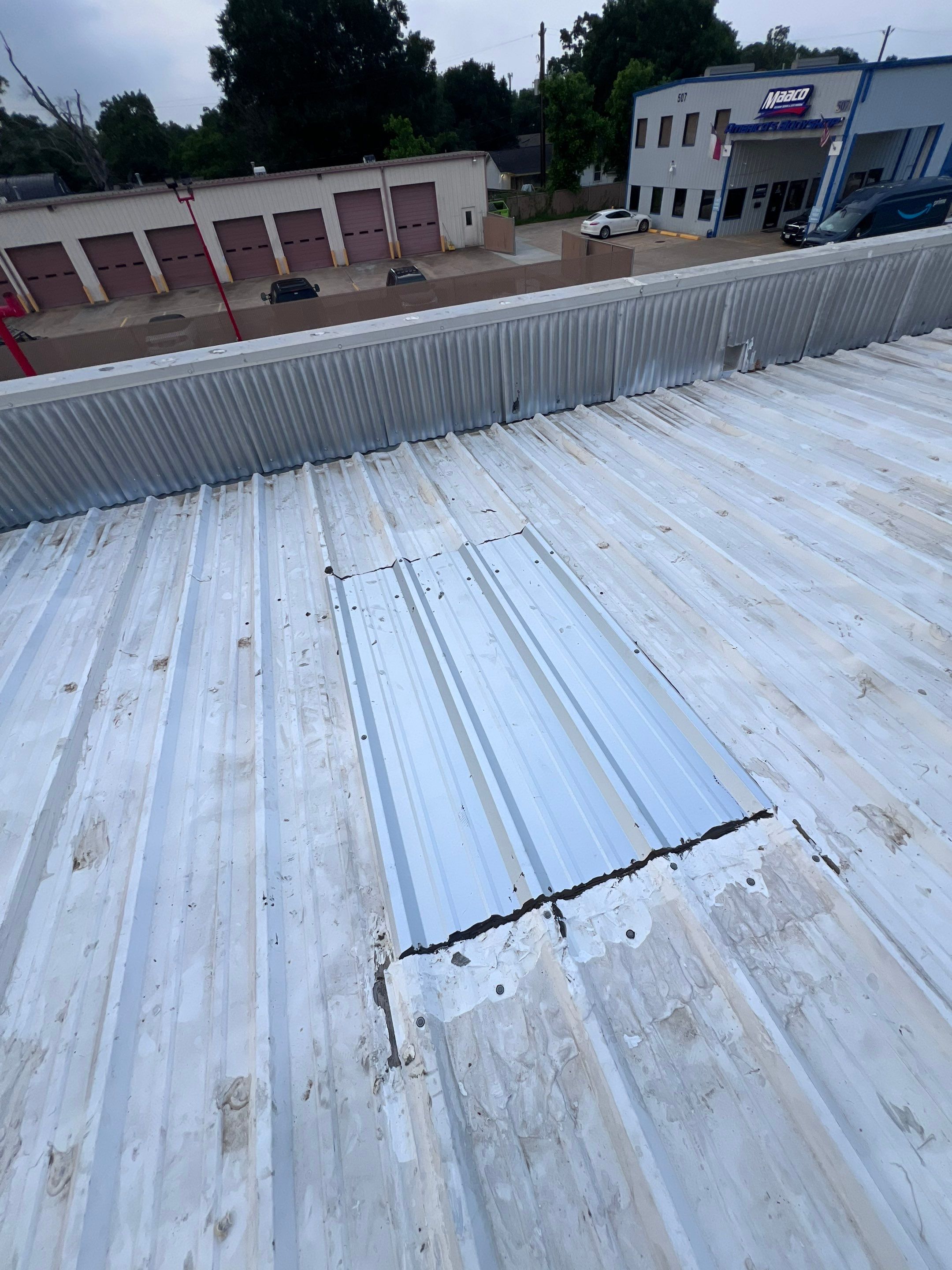 Commercial Roofing Repair using Metal by Roof Repair Company