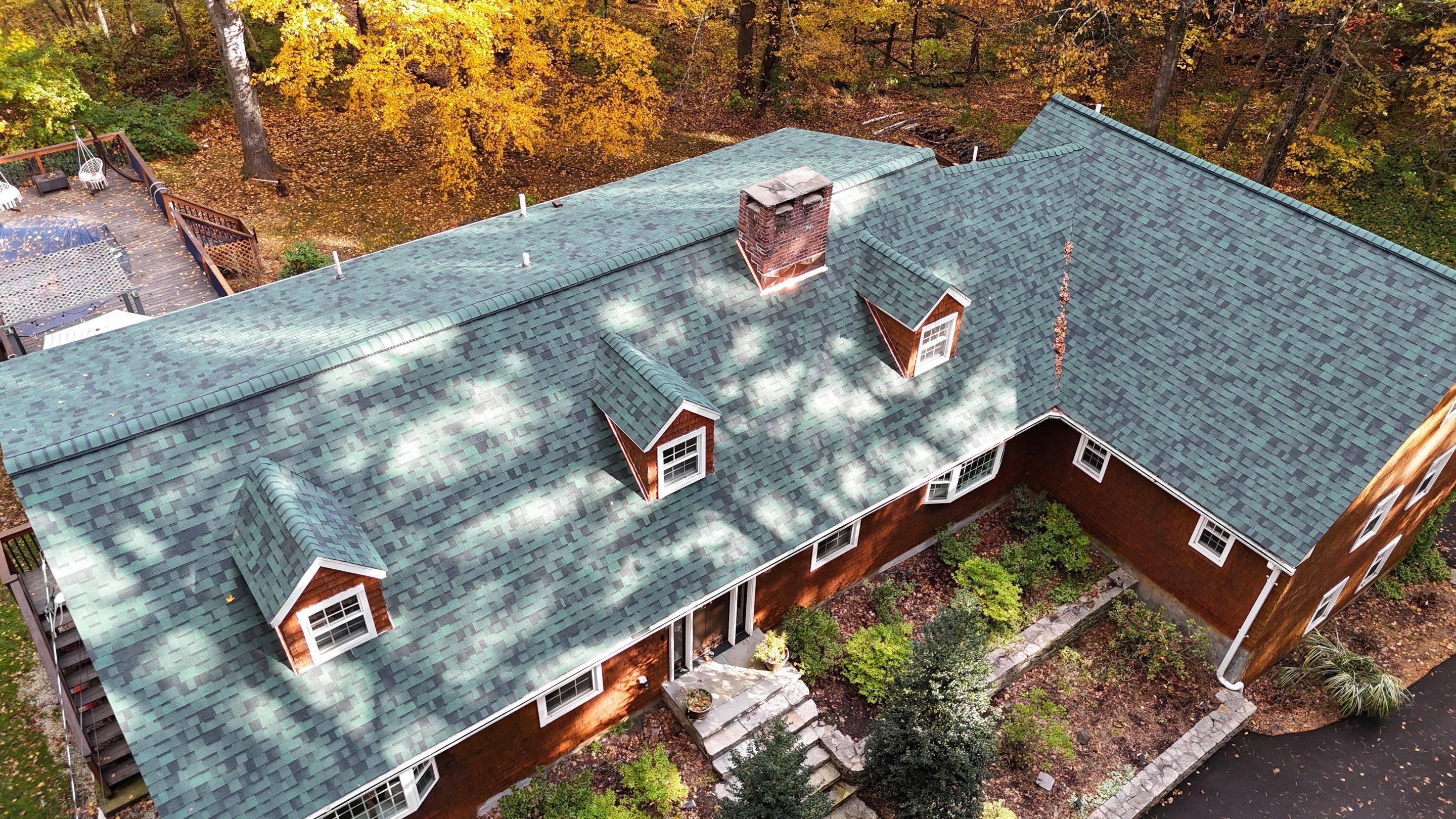 Owens Corning Duration : Chateau Green with Copper Accents in Avon, CT by Golden Shield Roofing