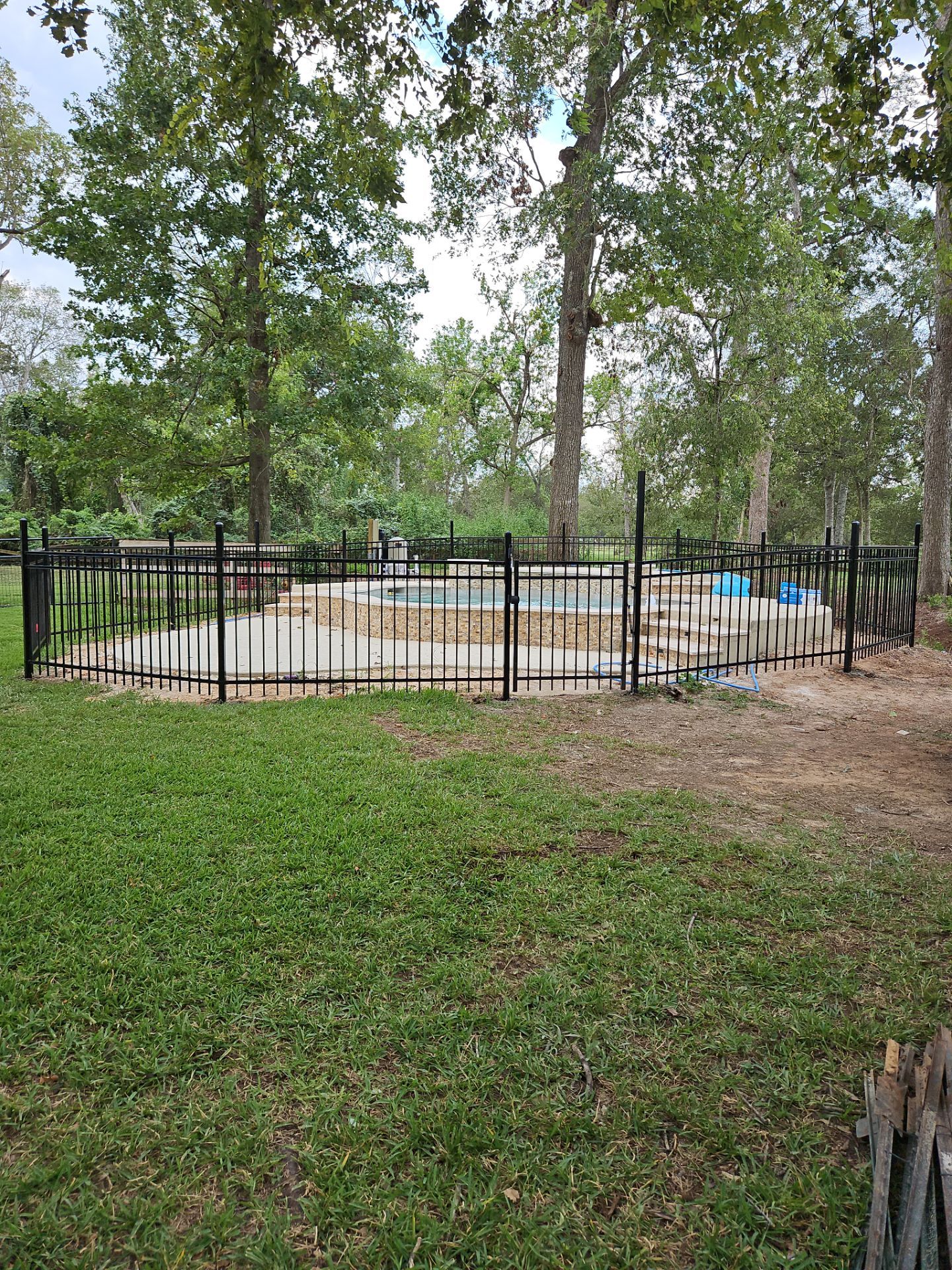 Ranch Style fence Plus Iron installation by Tim's Fences