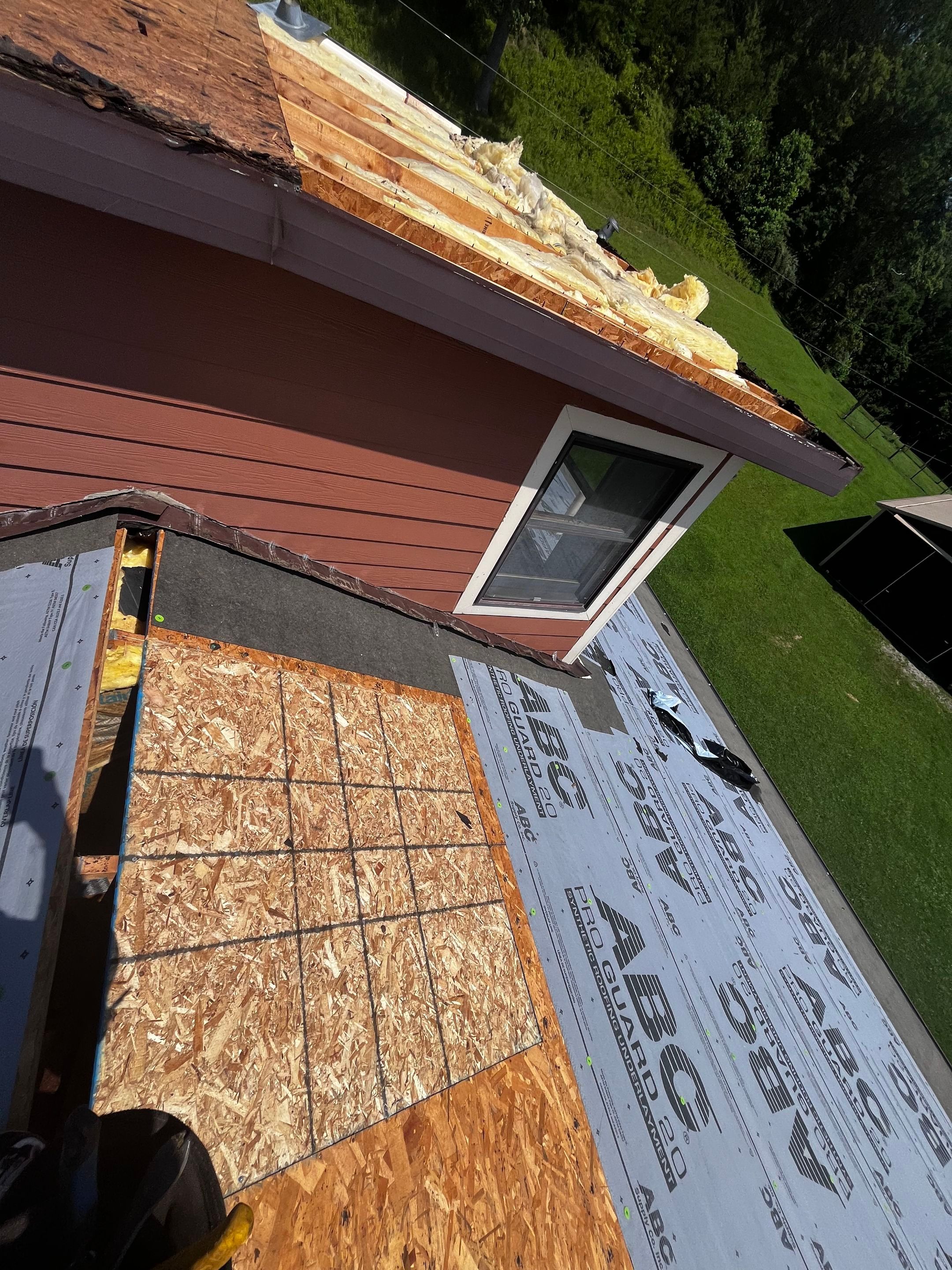 Residential Roofing Installation using GAF TImberline HDZ Hickory by Rainstoppers Roofing