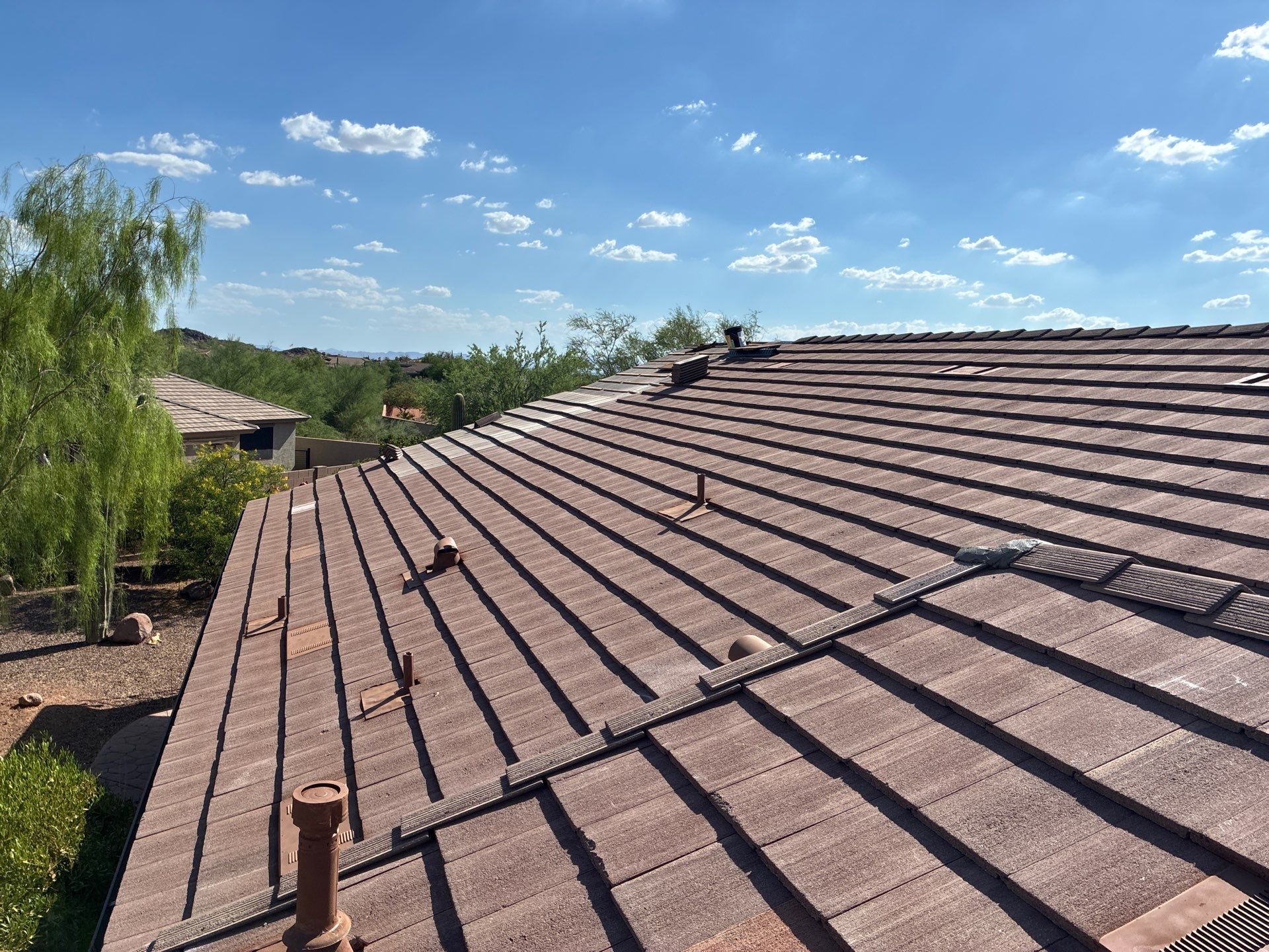 Gold Canyon Tile Reset and new underlayment by Weather-Tite Roofing