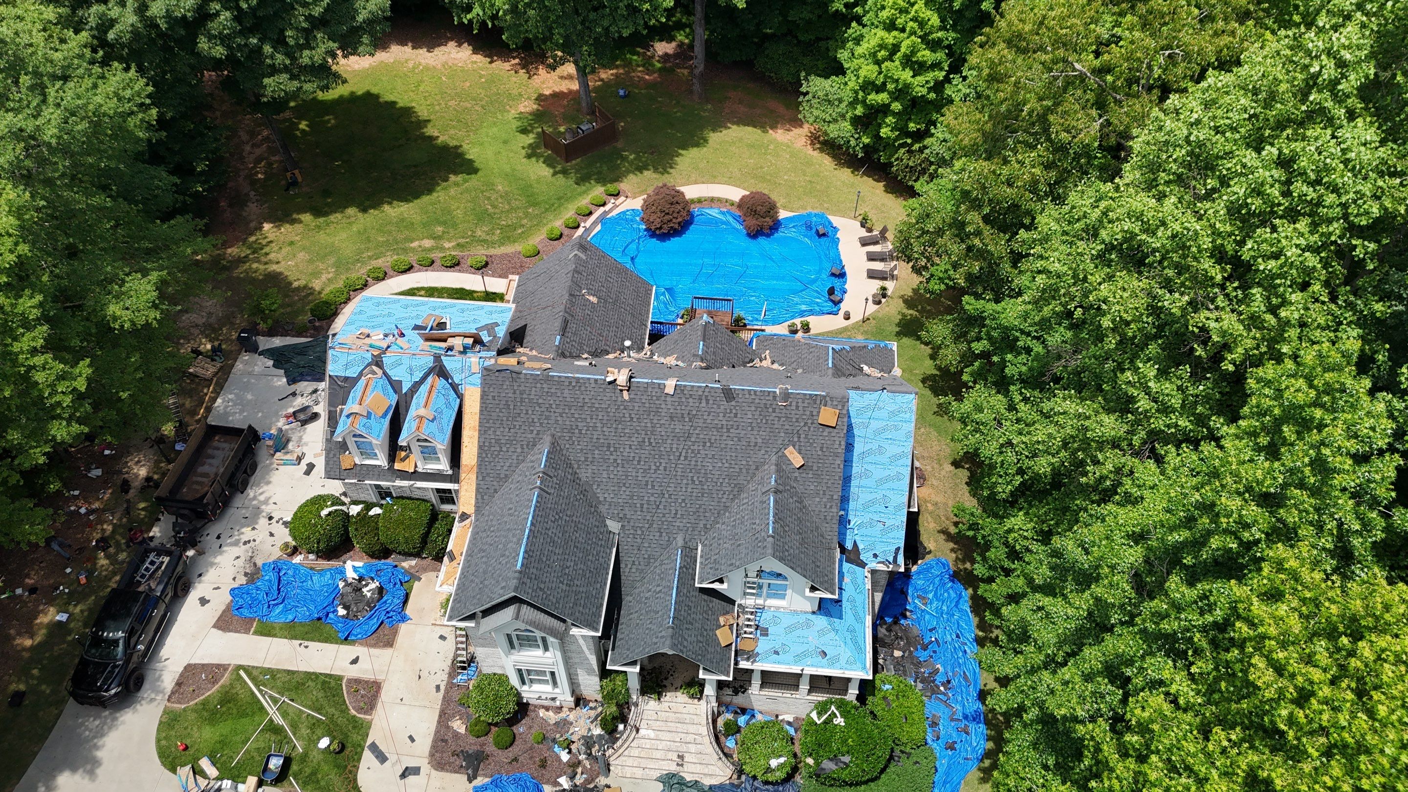 Insurance Paid Architectural Shingle Roof Replacement for Simpsonville Residence by Roofers LLC