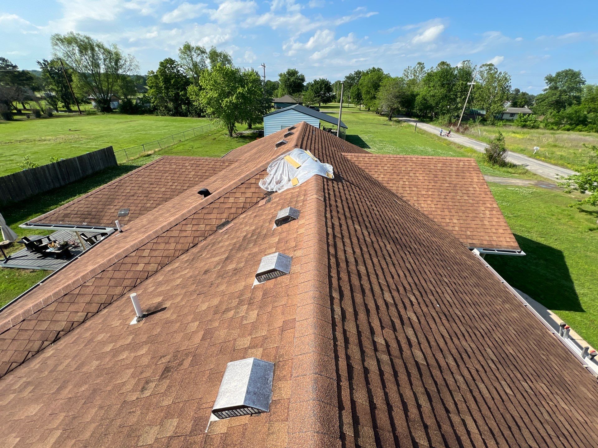Roof replacement in Panama, OK by In & Out Construction & Remodeling, LLC