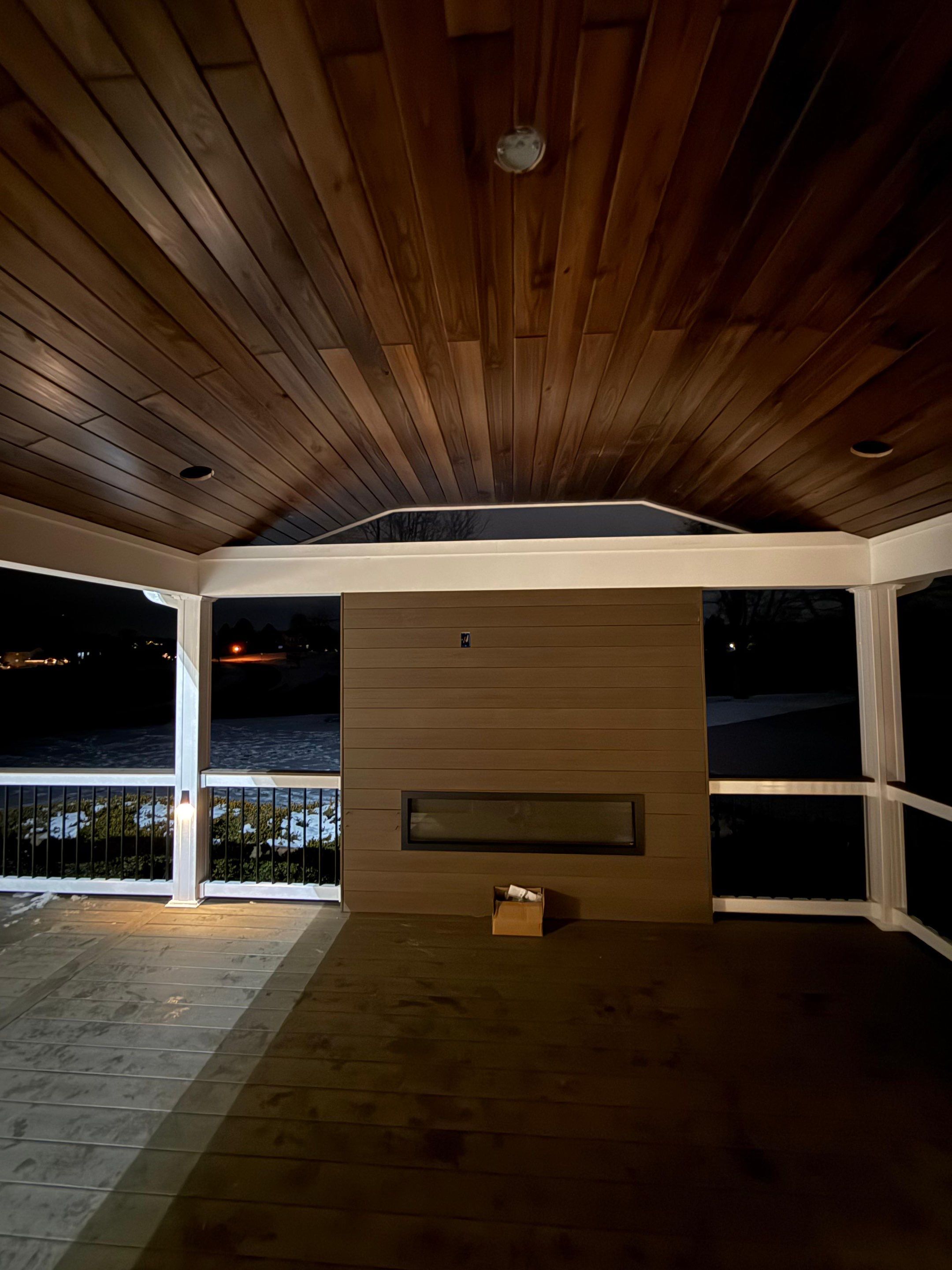 New Deck With a Roof and TV Mount in Raritan, New Jersey by deck guardian