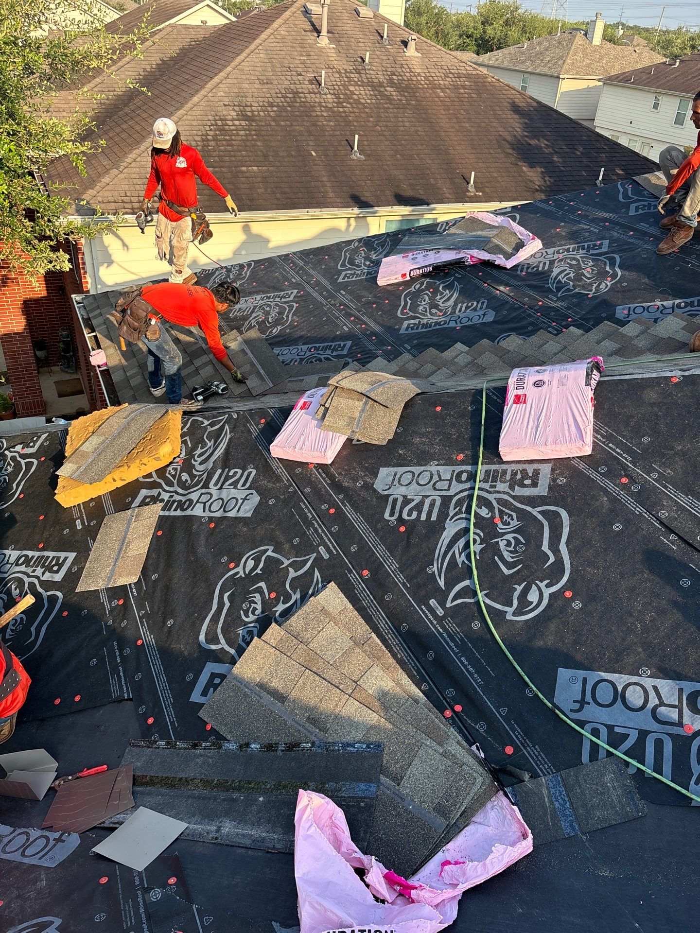 Residential Roofing Installation using Owen's Corning Duration (Lifetime) Shingles by Roof Repair Company