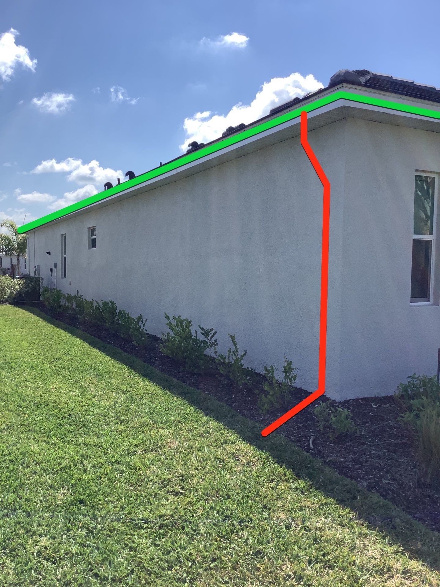 3x4 Elbow Gutter Installation in Punta Gorda FL by Gutter Professors