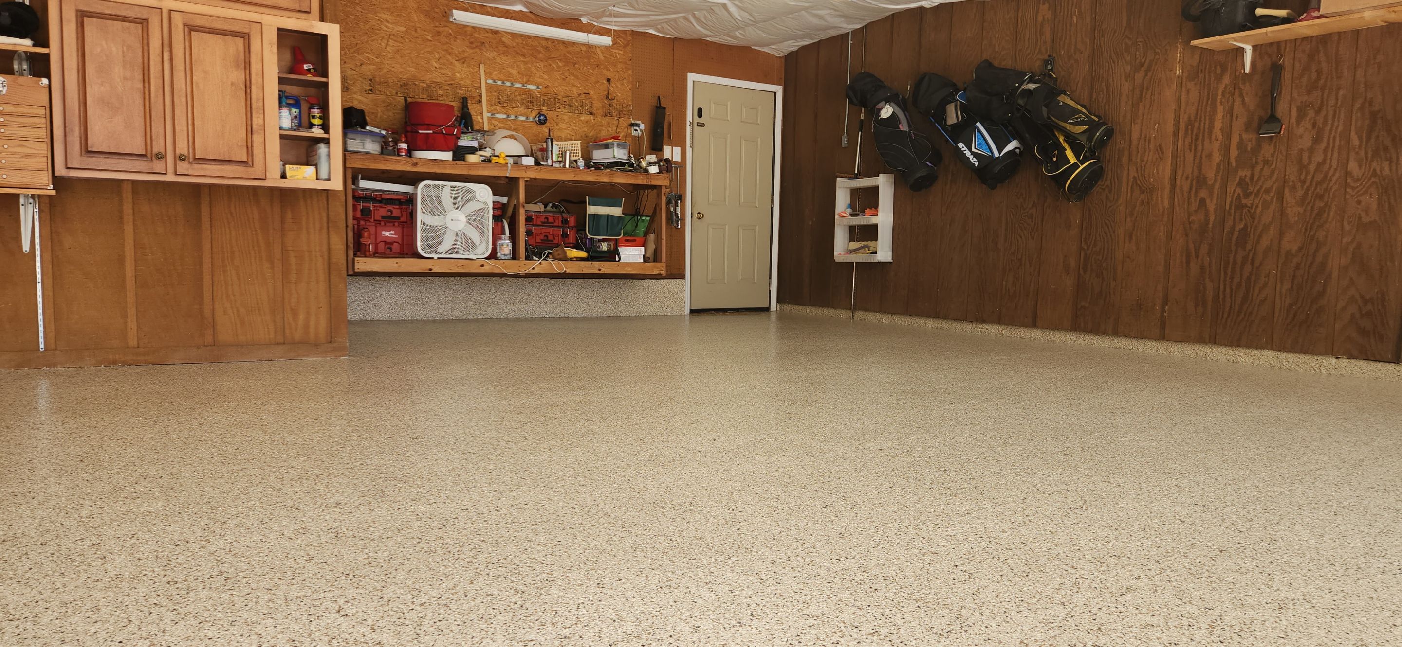 Garage and Driveway Makeover Using Desert Flake by Elite Floor Solutions