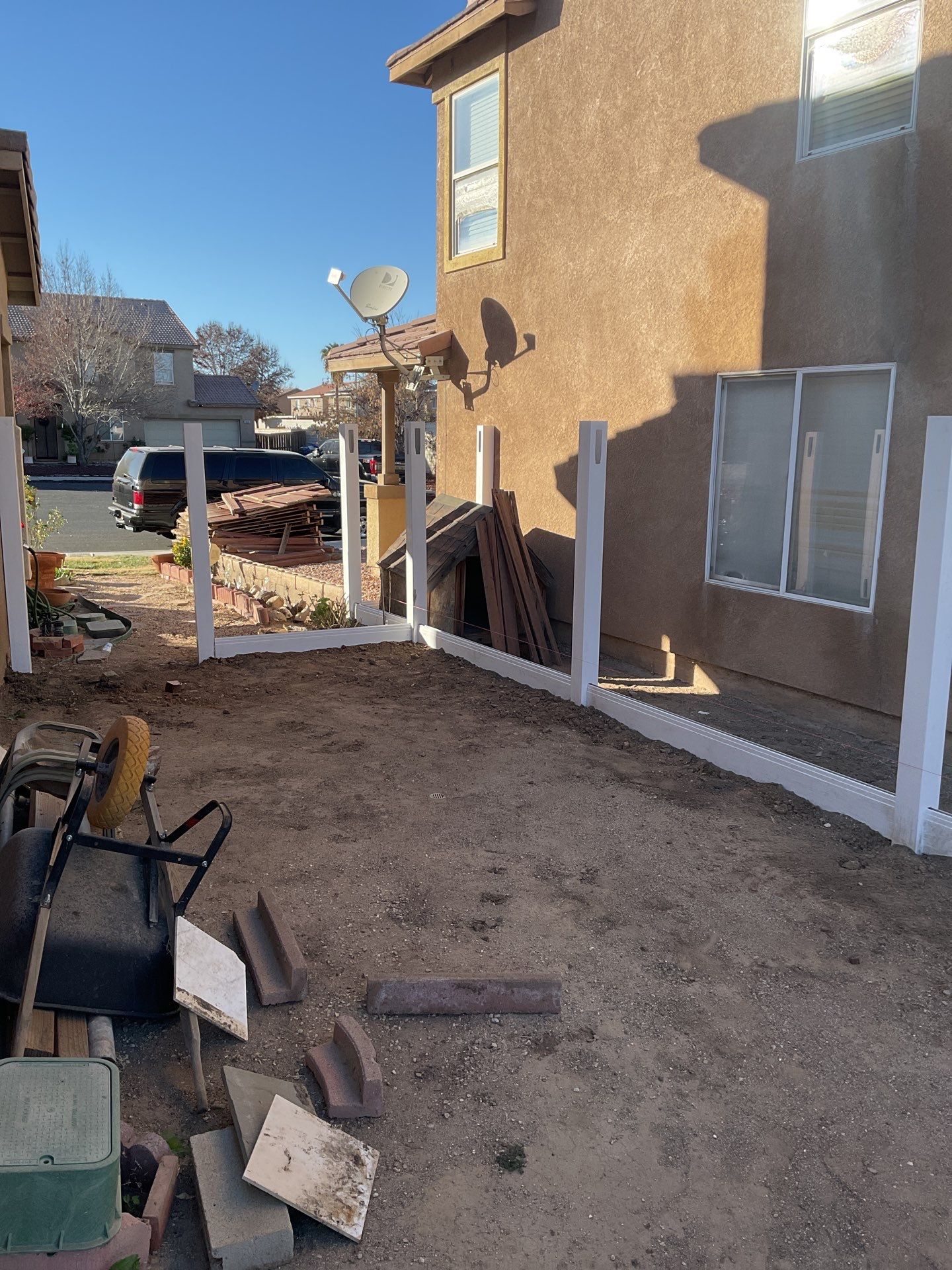 Fence installation using wood by Fence Guys Inc.