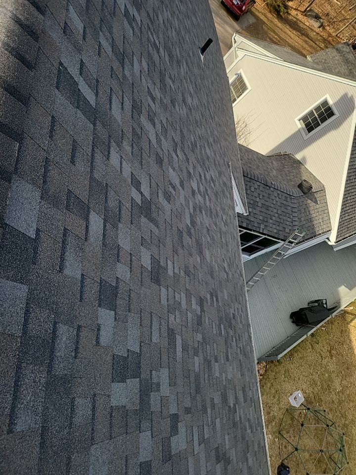 Residential Roofing Installation using Owens Corning TruDefinition Williamsburg slate by A Plus Exterior