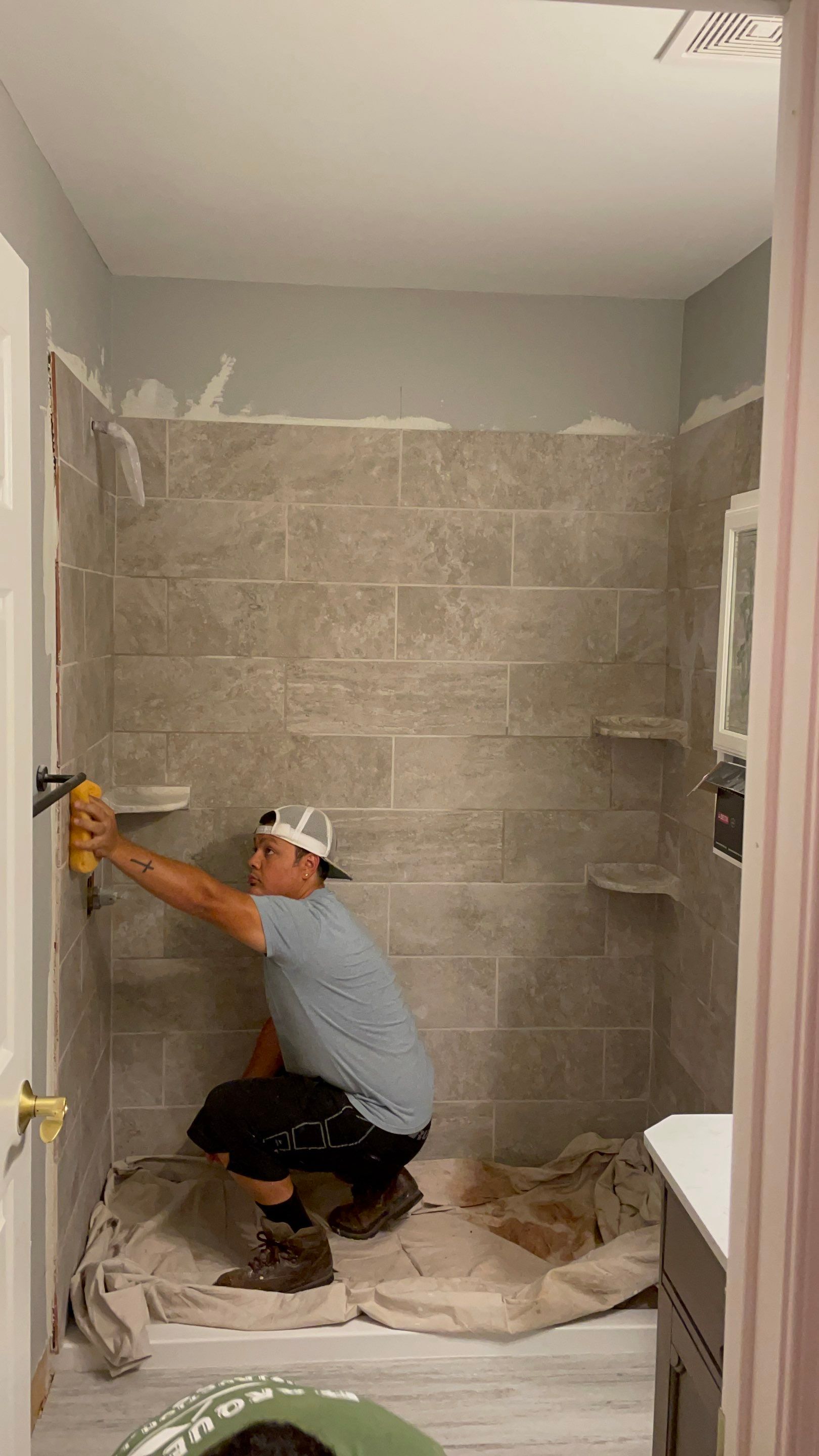 Bathroom Remodel using Tile by Home Concepts Construction