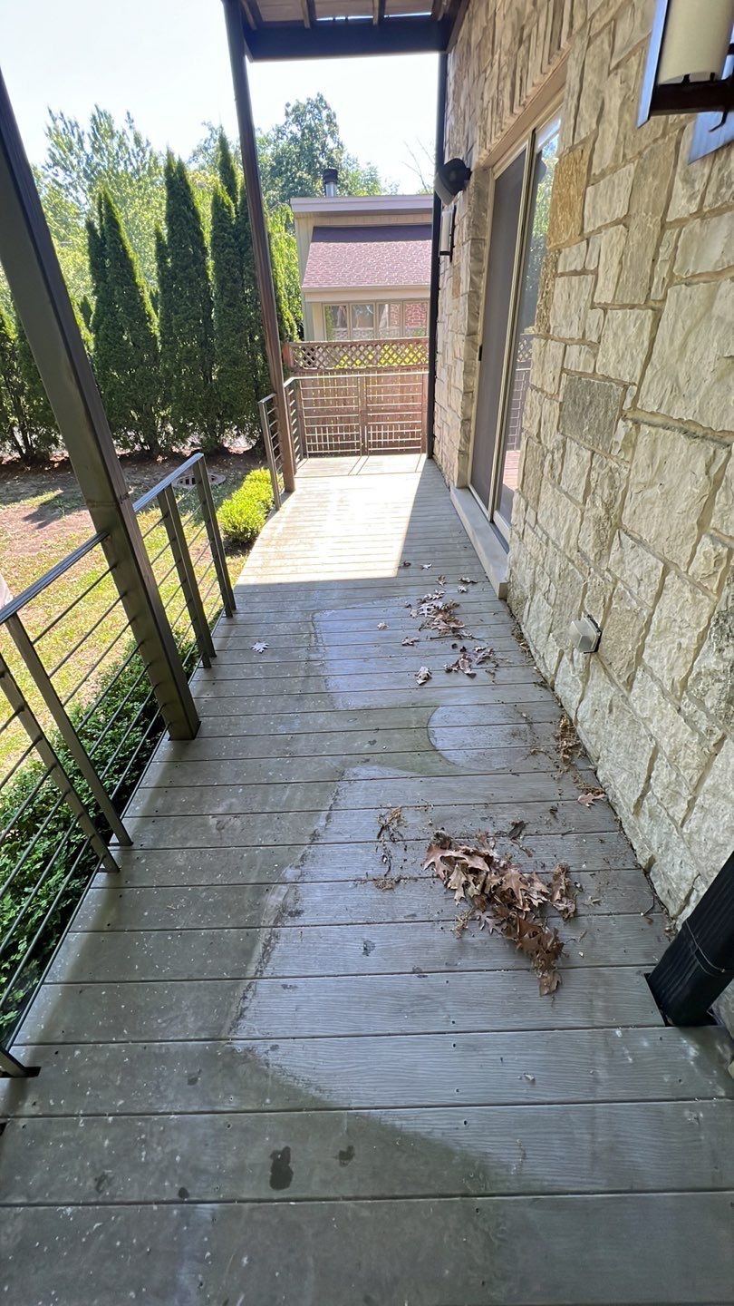 Highland Park, IL Bluestone, concrete,  Trex deck cleaning by Northern Power Washing LLC.