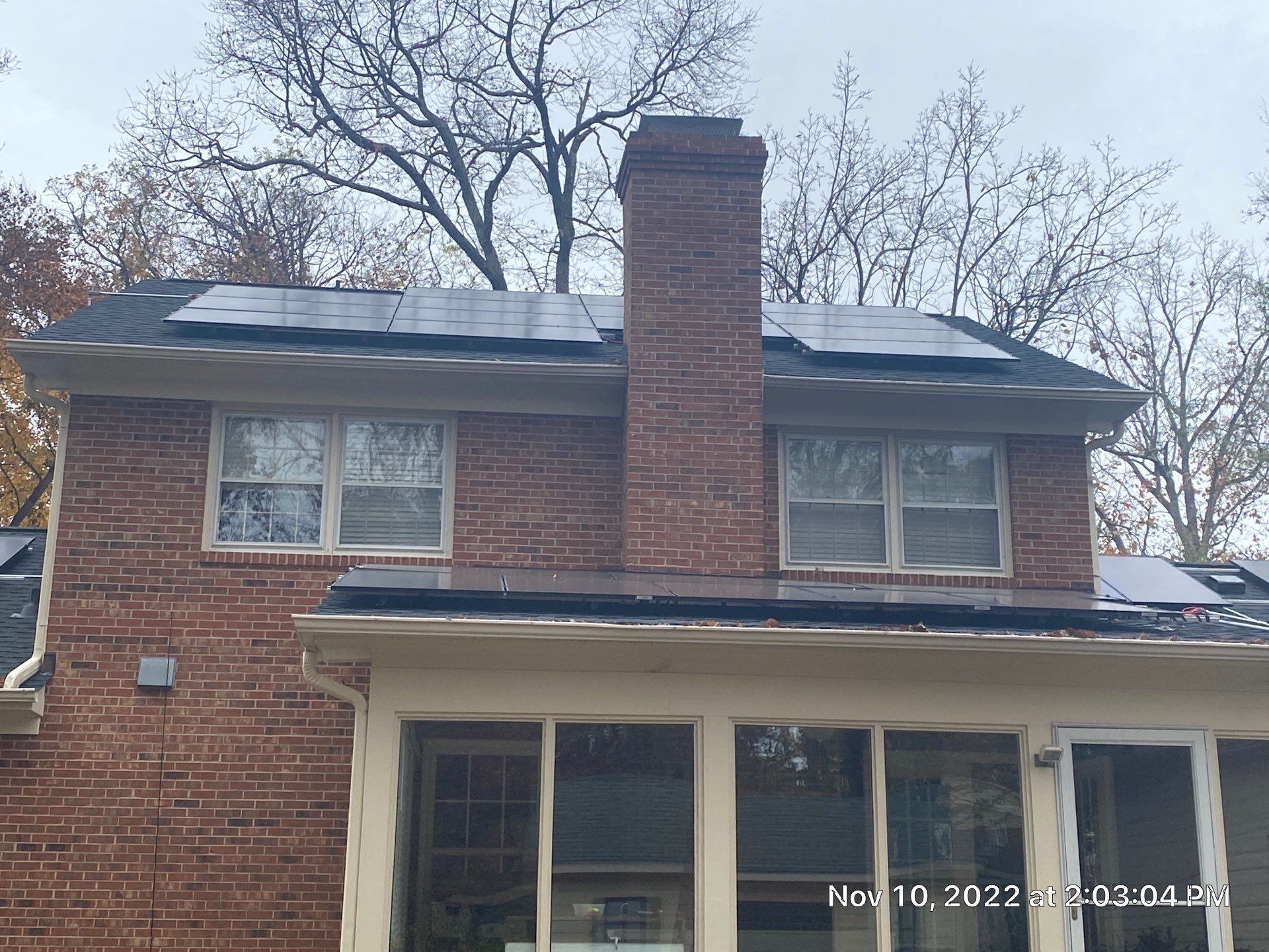 New Roof with Solar Panels by Just In Time Roofing and Restoration