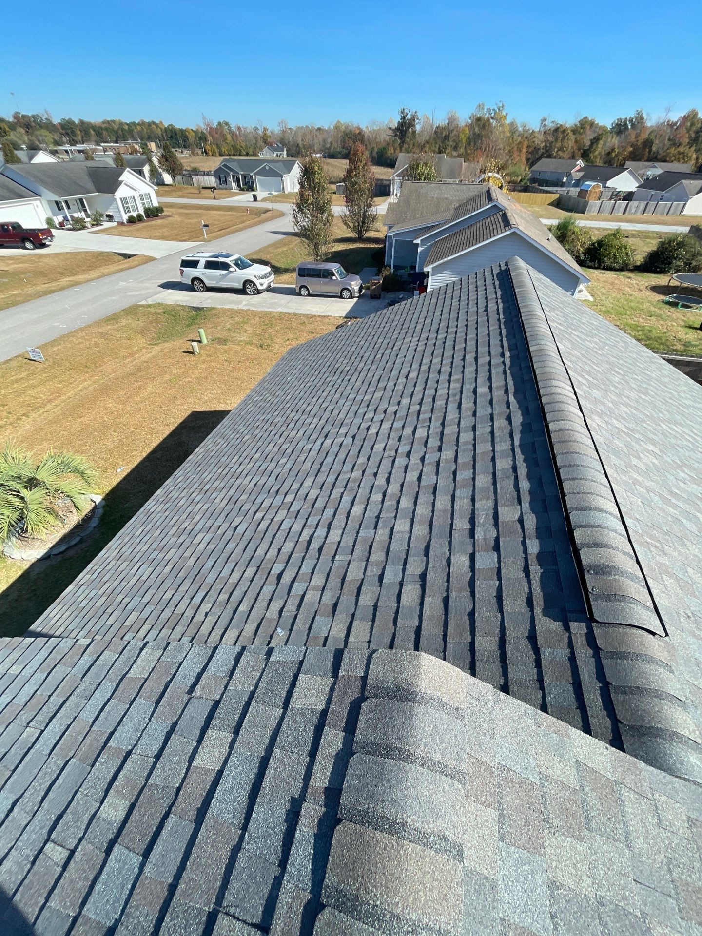 Roof Replacement using CertainTeed Shadow Hip & Ridge Driftwood by RGR Construction and Roofing, LLC
