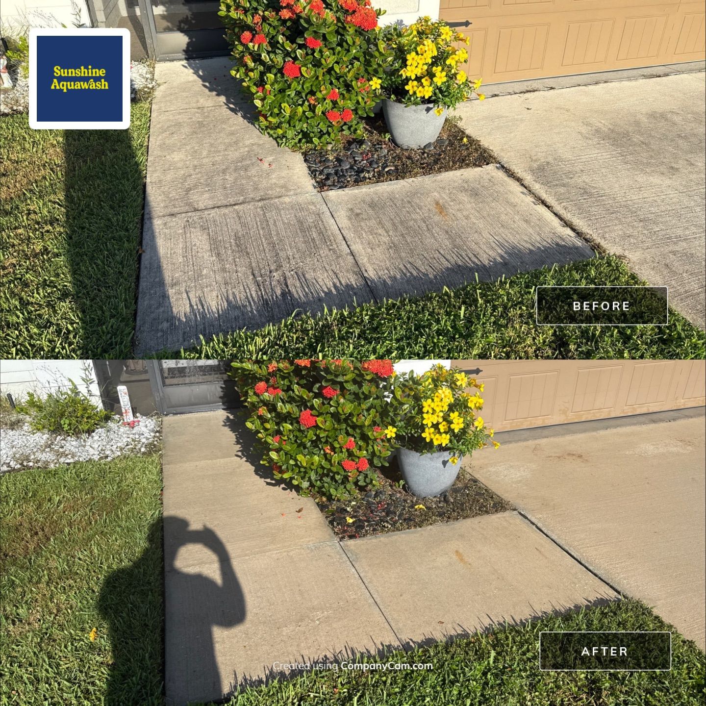 π‘ Safety and curb appeal go hand in hand! by Sunshine AquaWash