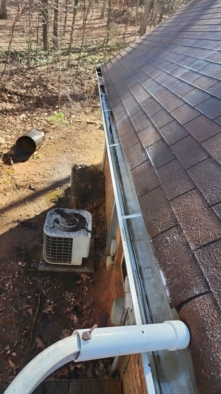 Gutter and Roof cleaning using cleaner by G&H Home Tech Pros LLC