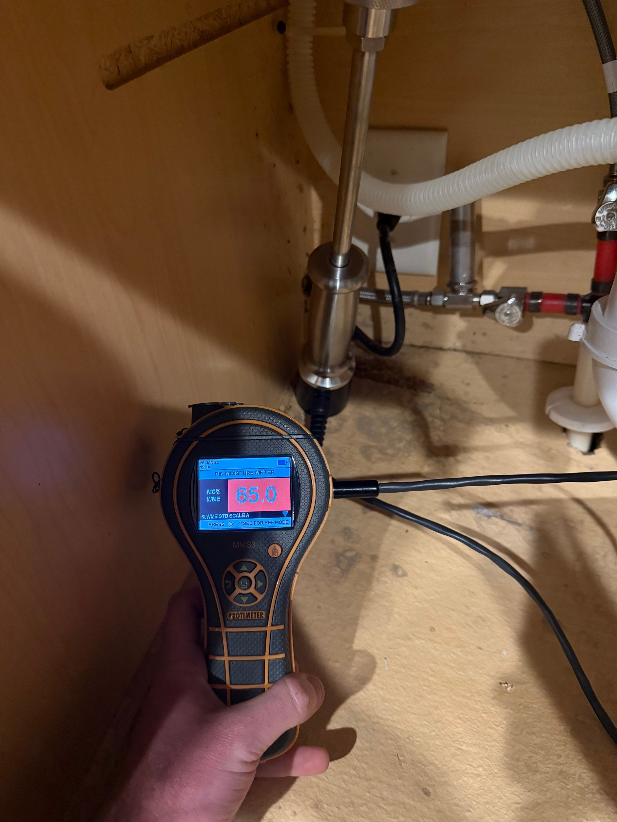 Water Damage in Kitchen area by Restoration Damage Pros of Atlanta