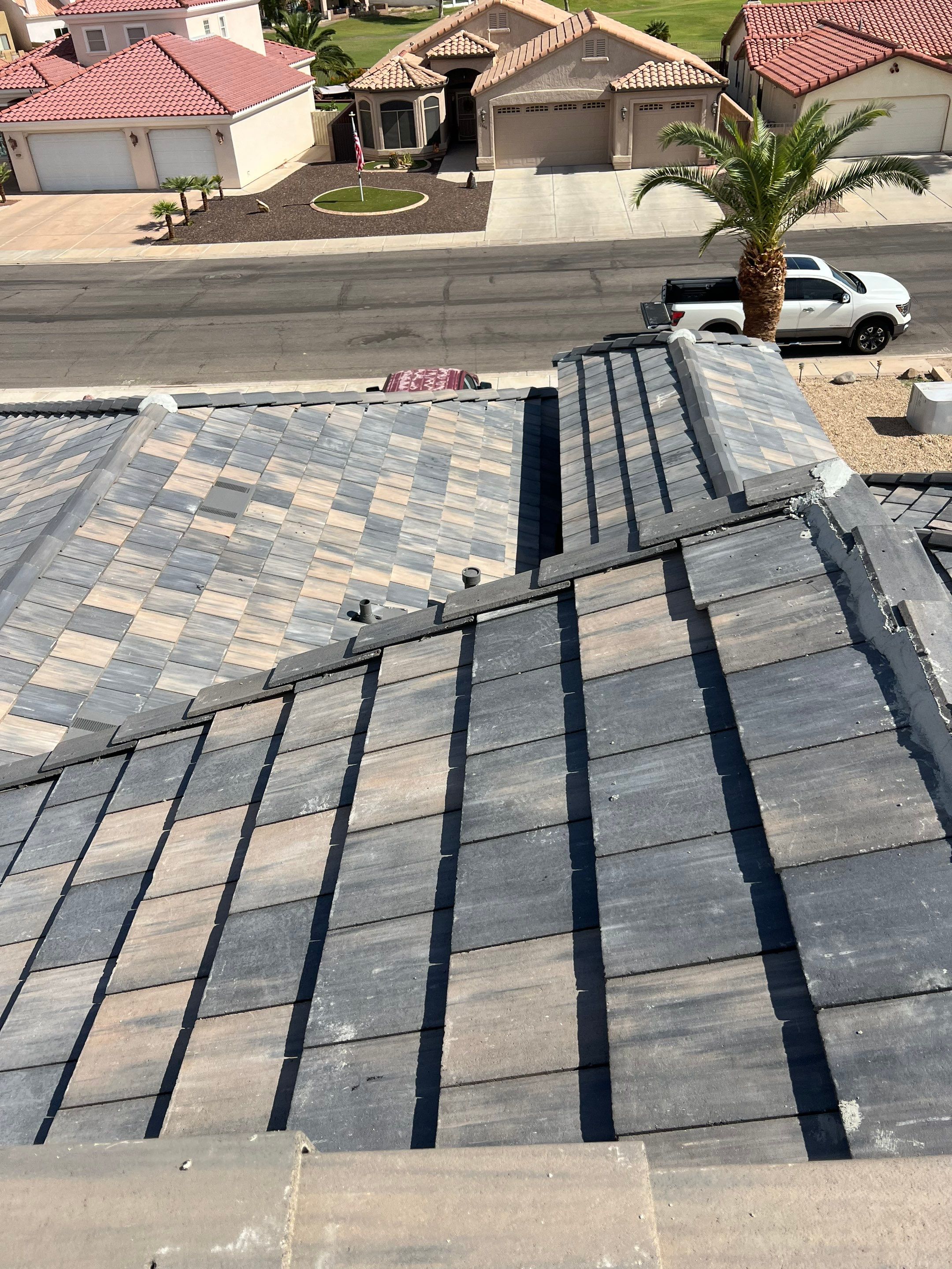Weathered Ash Concrete Tile by Reimagine Roofing